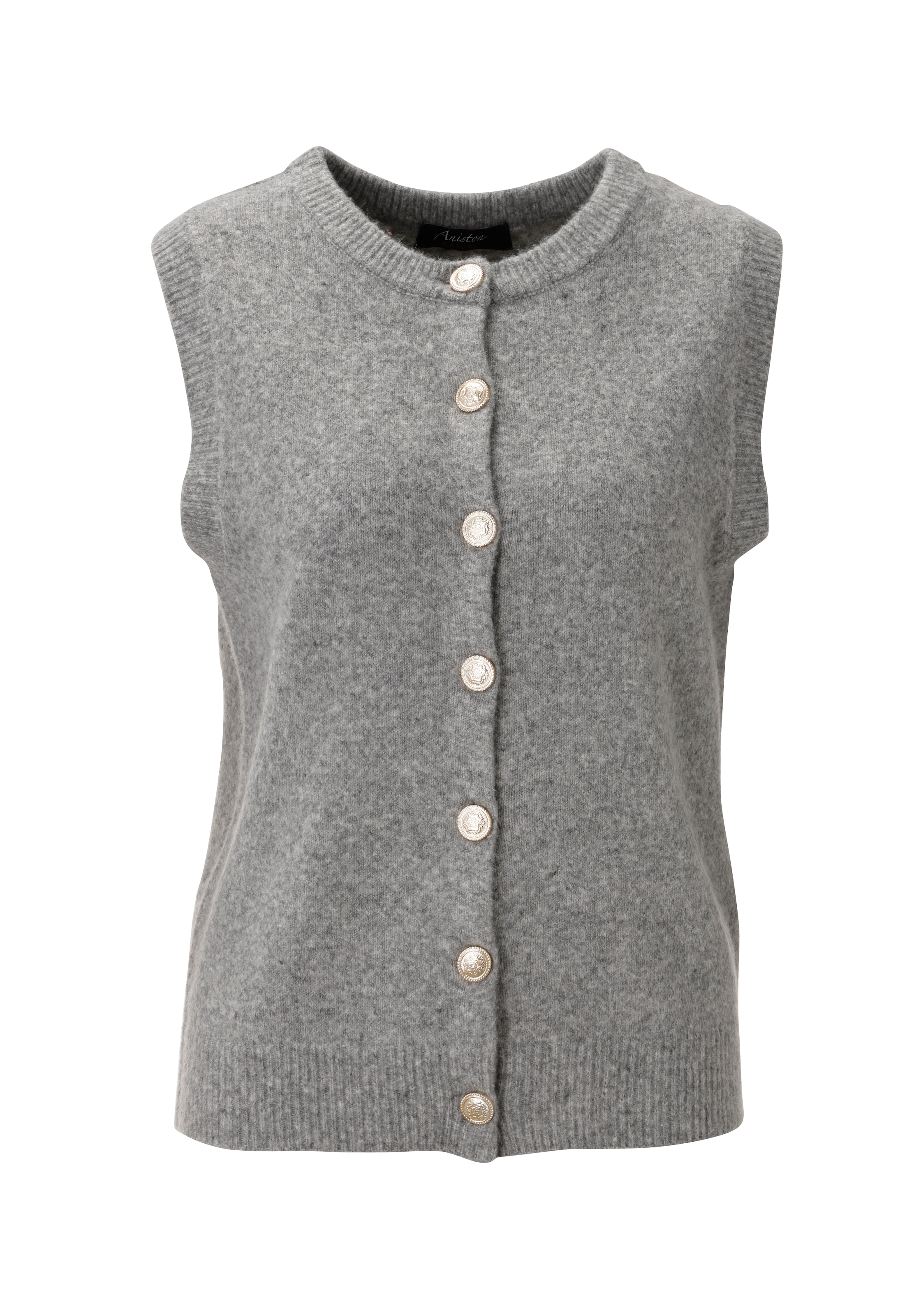 Aniston CASUAL Strickweste mit dekorativen Knöpfen zu schließen - NEUE KOLLEKTION