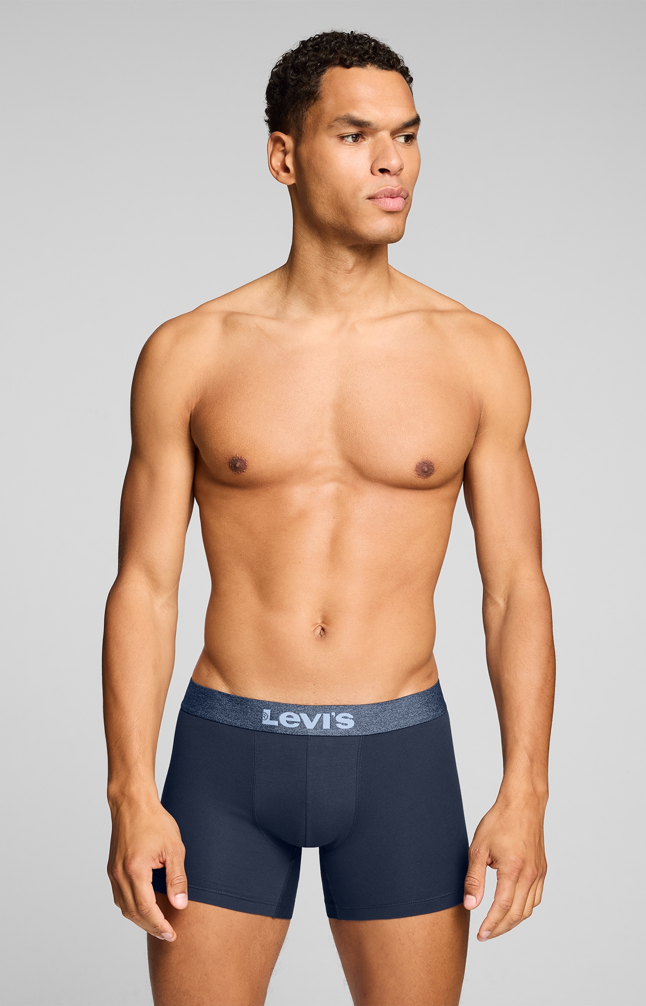 Levi's® Boxer »LEVIS MEN MEL WB BOXER BRIEF« ohne Eingriff, tonaler Logobund, elastisch, Cotton-Mix