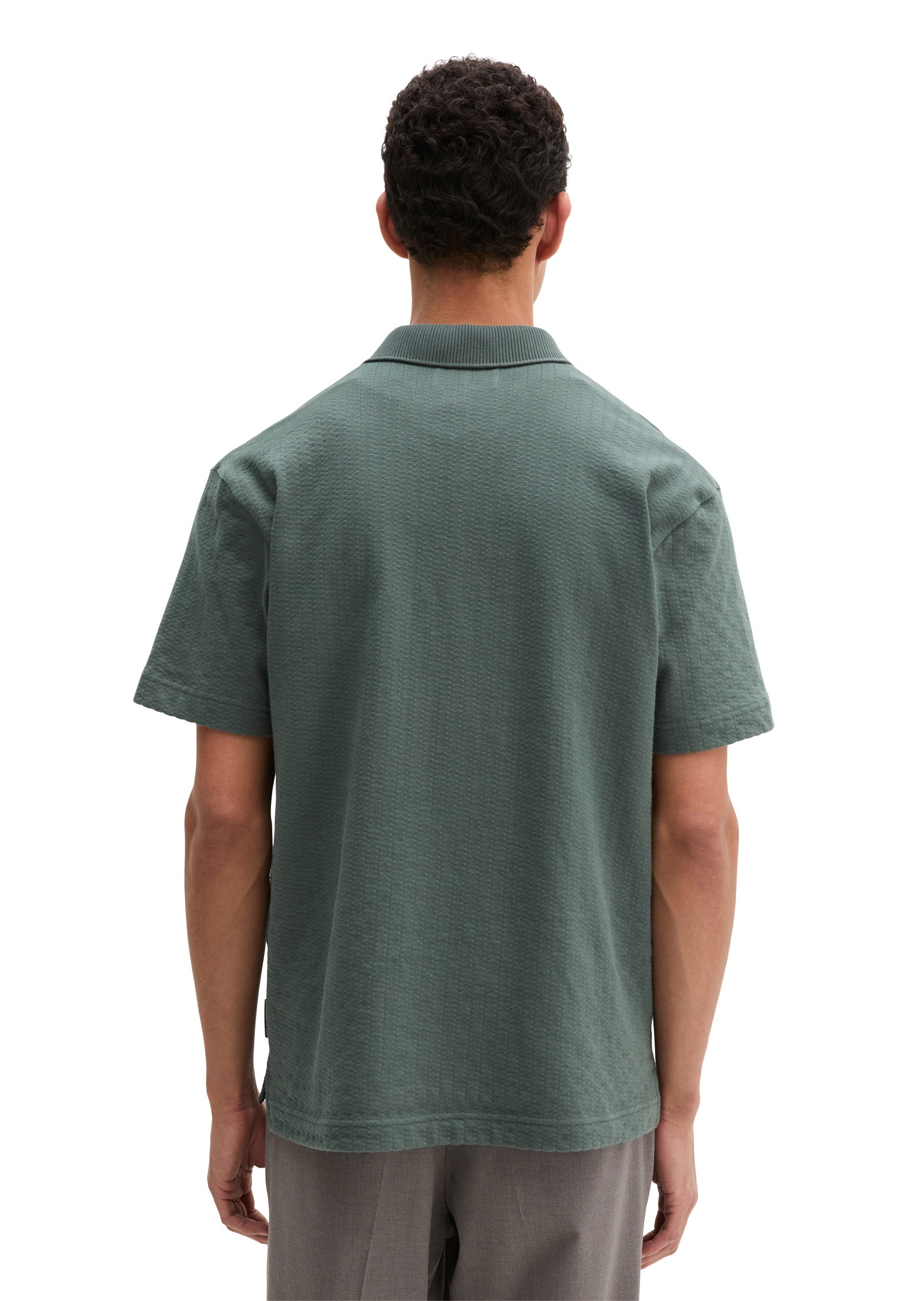 Thumbnail - Marc OPolo Poloshirt "aus schwerem Ripp-Jersey"