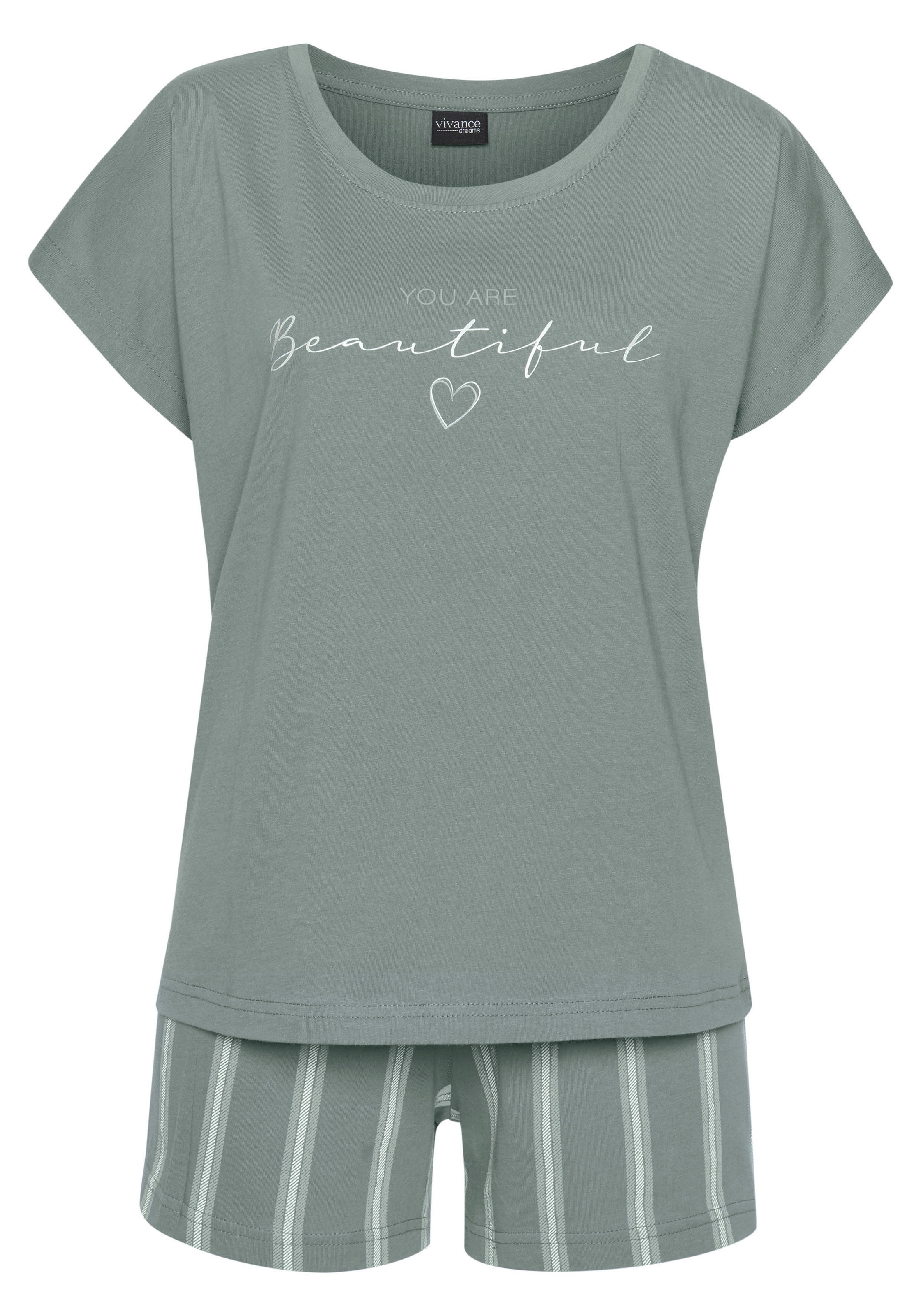 Vivance Dreams Shorty 2 Stk. tlg., mit Frontdruck günstig online kaufen