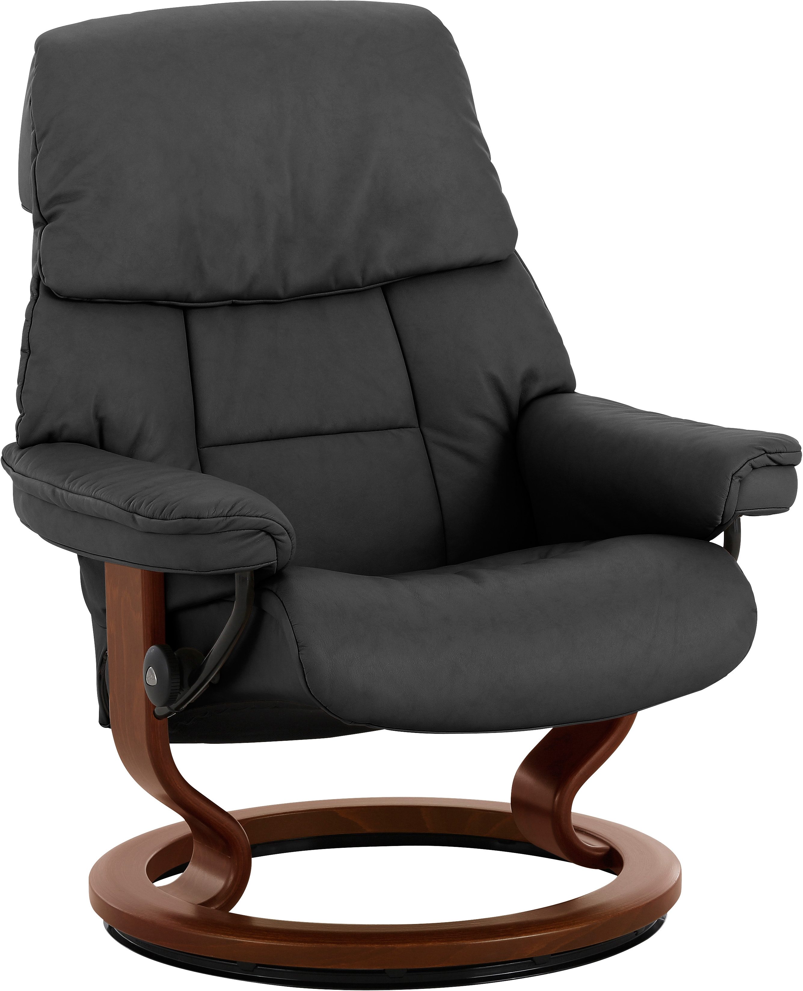 Stressless Relaxsessel "Ruby" mit Classic Base, Größe M, Gestell Eiche, Wenge, Braun & Schwarz