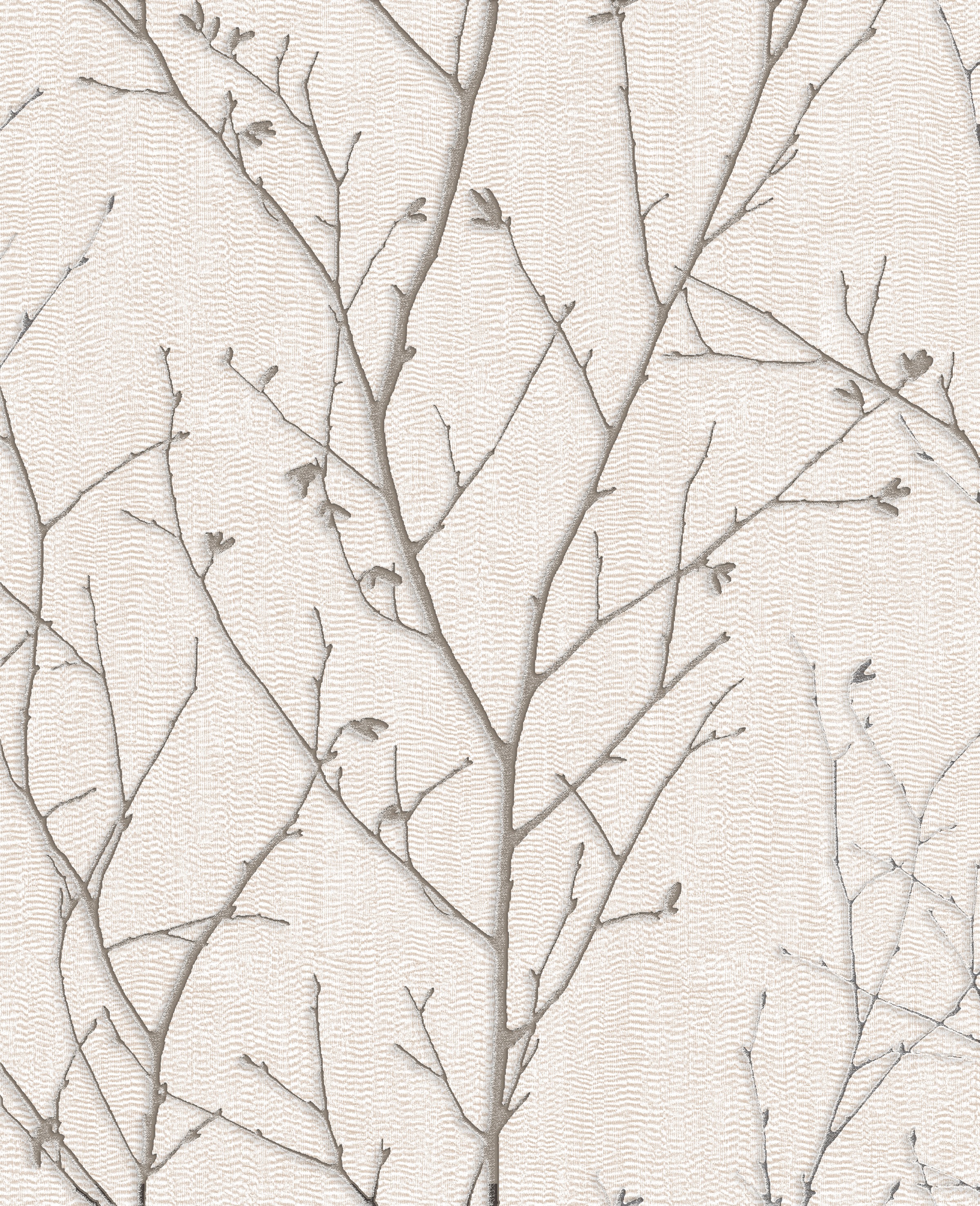 Boutique Vliestapete "Water Silk Sprig ivory" geprägt 1000 cm Länge