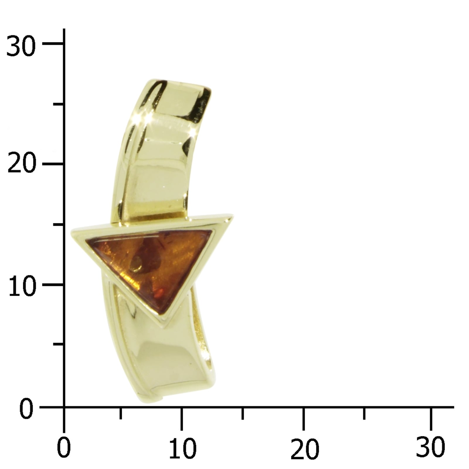 OSTSEE-SCHMUCK Kettenanhänger »- Gleiter-Ingiara - Gold 333/000 - Bernstein«