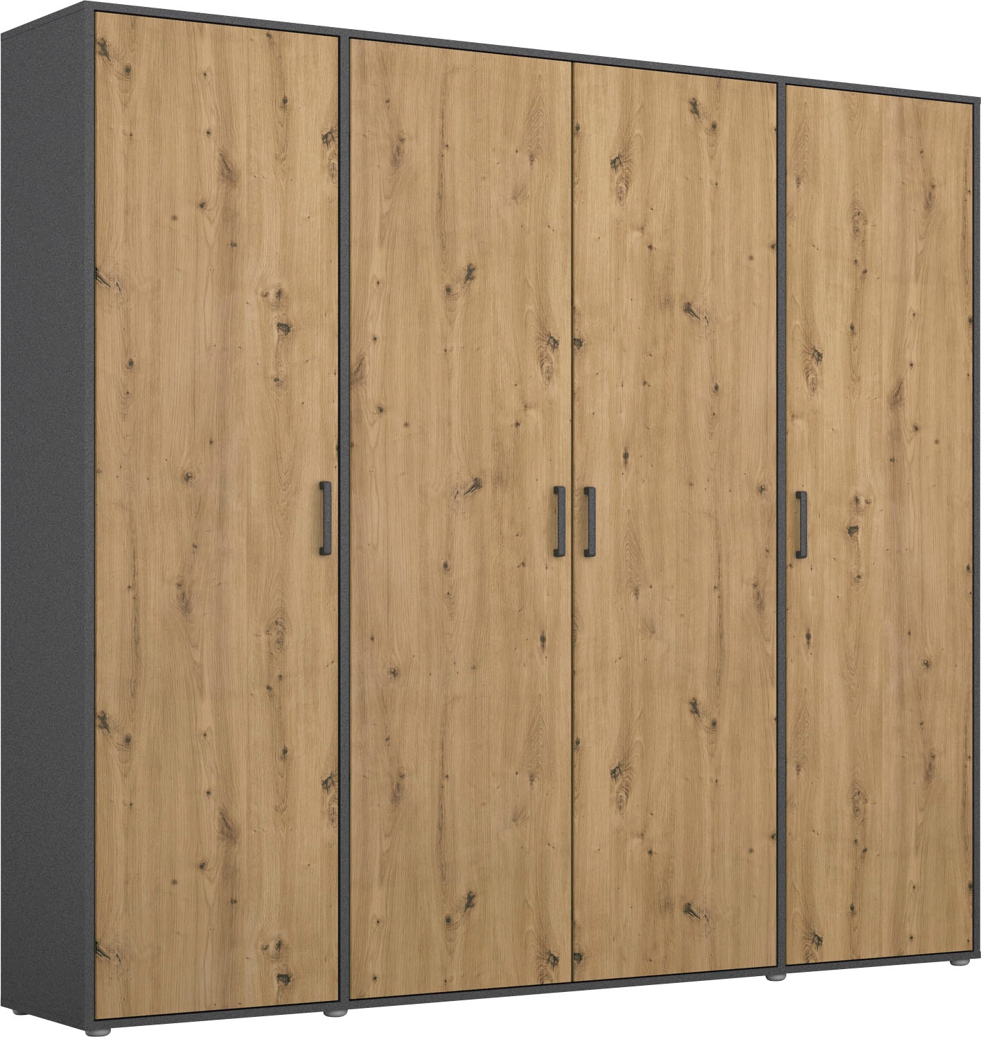 rauch Kleiderschrank "VOYAGER Garderobe Wäscheschrank Schlafzimmer" in 3 verschiedenen Ausstattungen BASIC/CLASSIC/PREMIUM, mit 2 modernen Griffvarianten, viel Stauraum MADE IN GERMANY