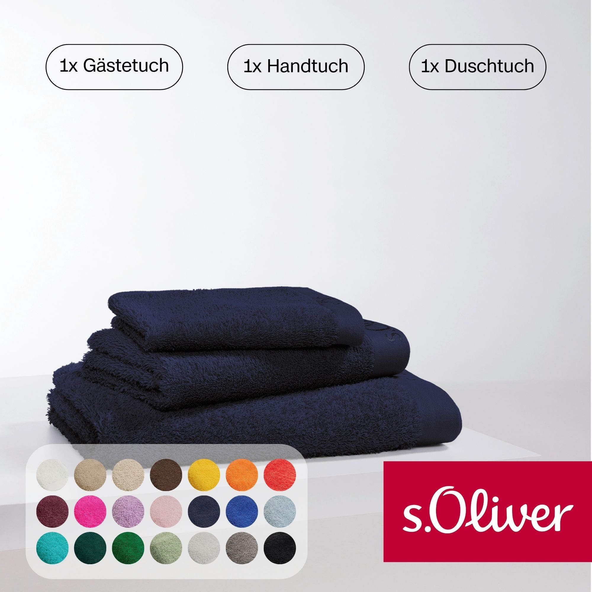 s.Oliver Handtuch Set "s.Oliver, Premium Qualität, 600 gr/m²," Set 3 Stk. W günstig online kaufen