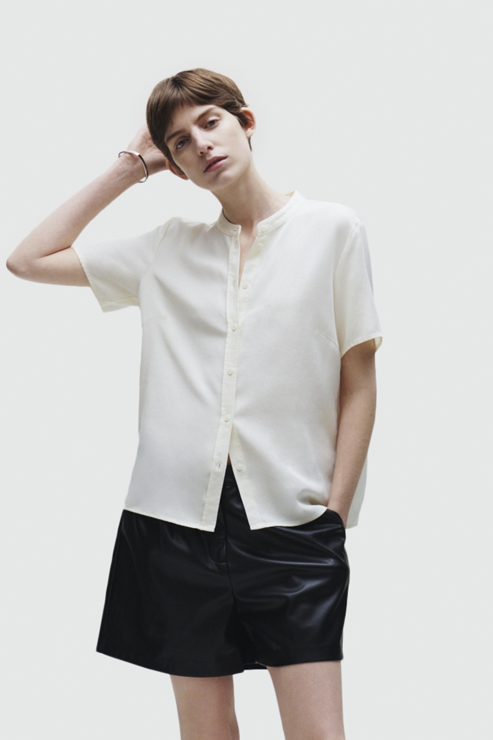 Marc O'Polo DENIM Kurzarmbluse »aus TENCEL™ Lyocell«
