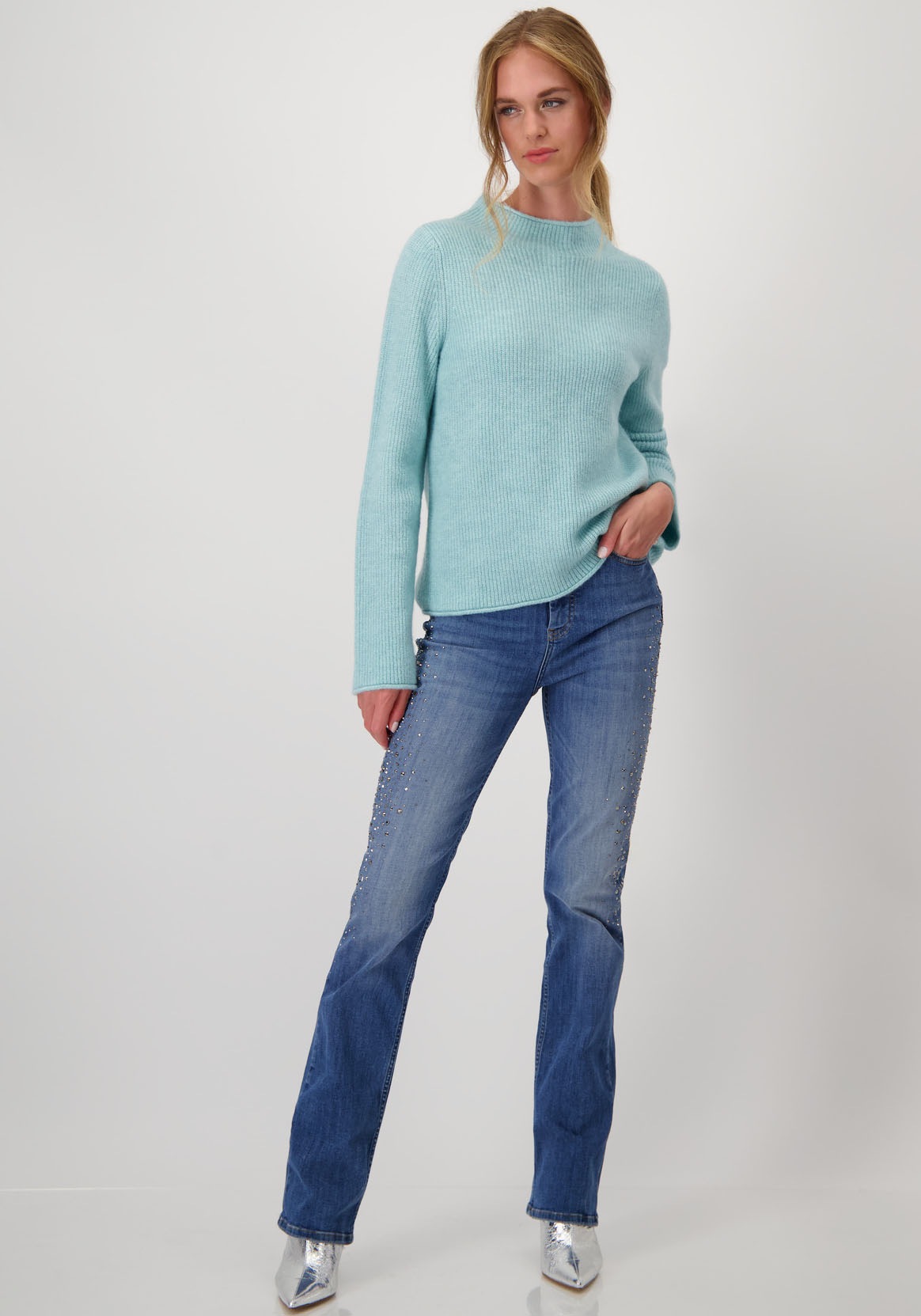 Monari Strickpullover »Pullover Flausch«, in flauschiger Qualität