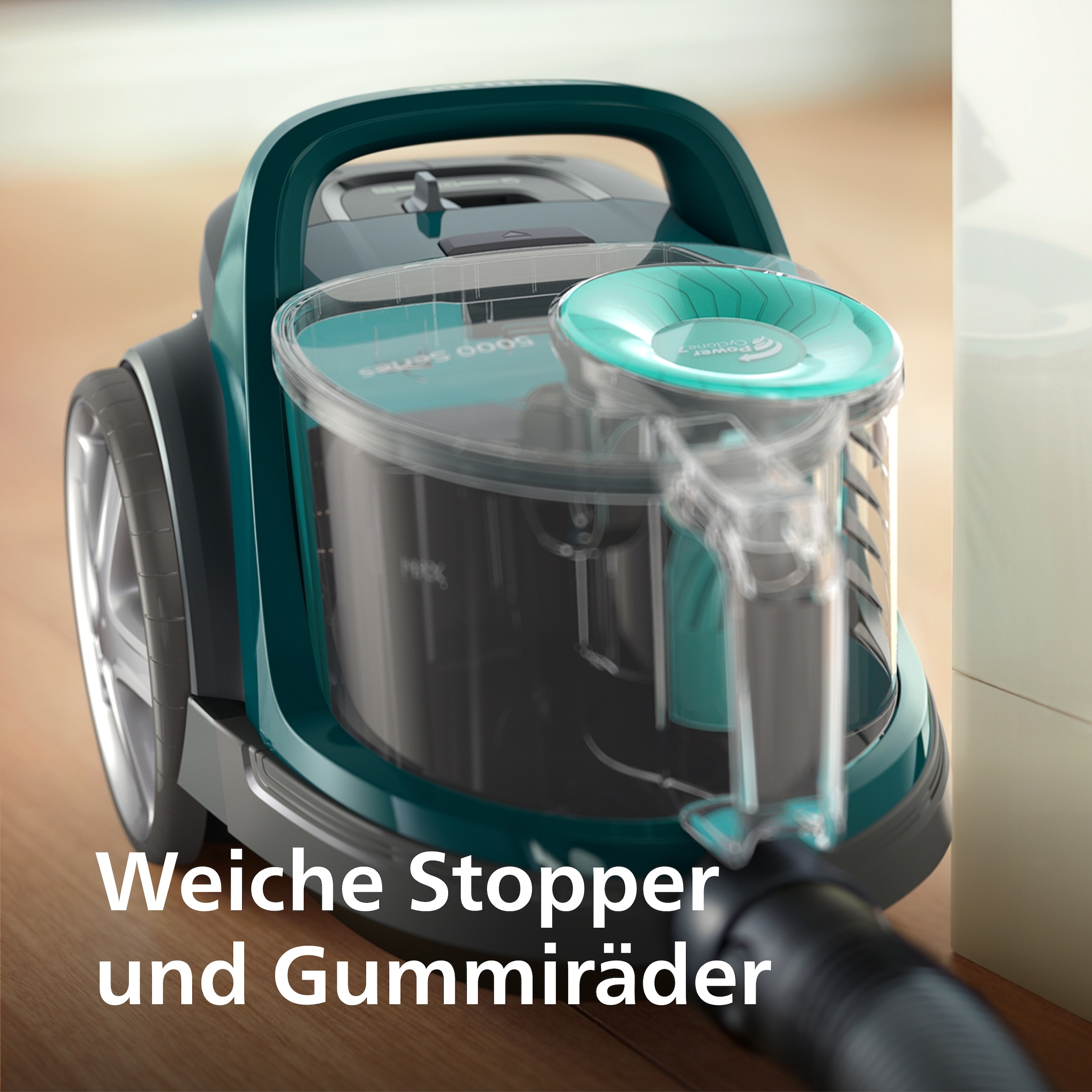 Philips Bodenstaubsauger »FC9555/09«, 900 W, beutellos, mit 1,5 l Fassungsvermögen und Tri-Active+-Düse
