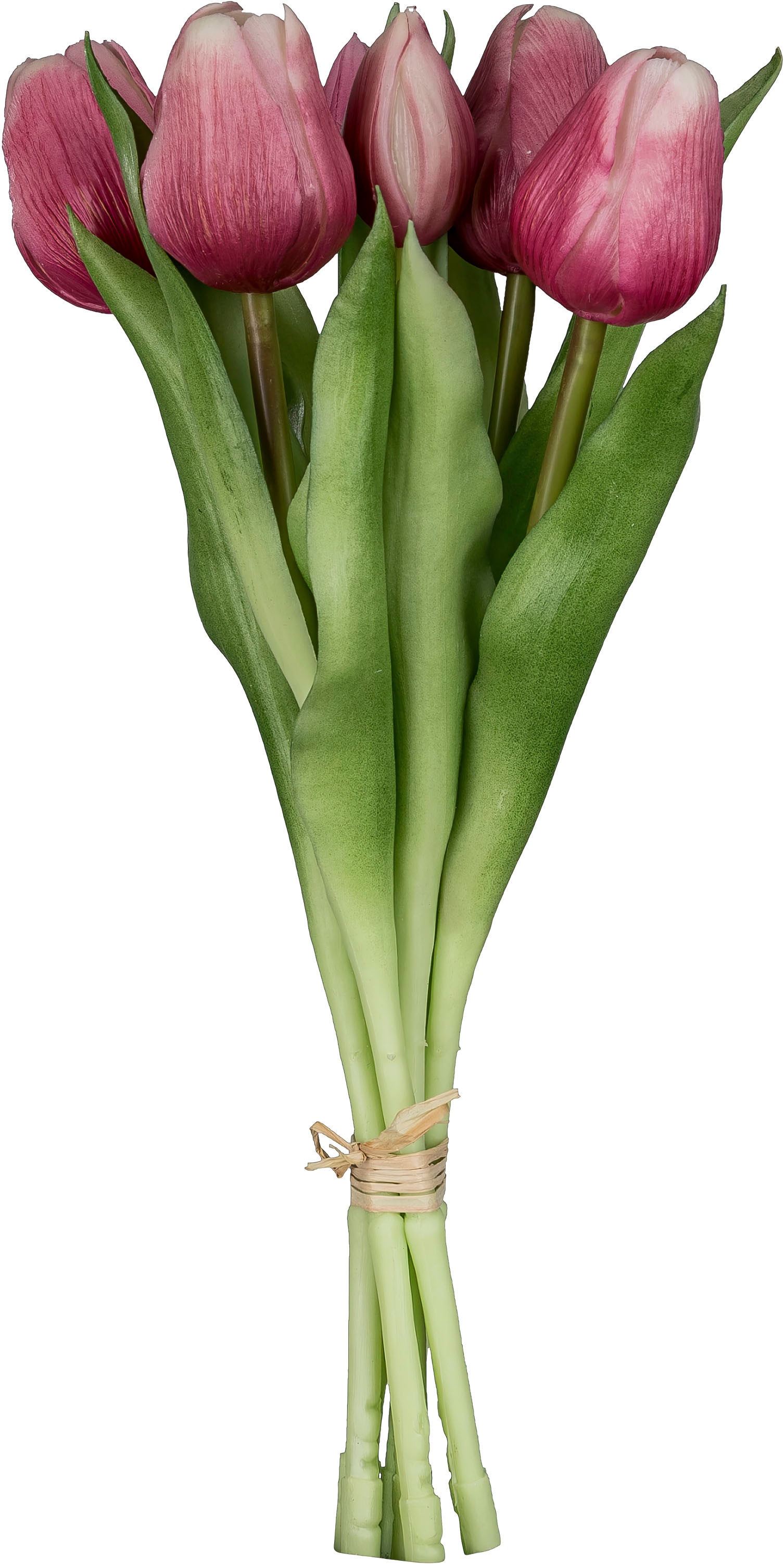 Kunsttulpe CREATIV GREEN "Tulpenbund", pink, H:32cm, Kunststoff, Kunstpflanzen, aus 6 Einzelstielen