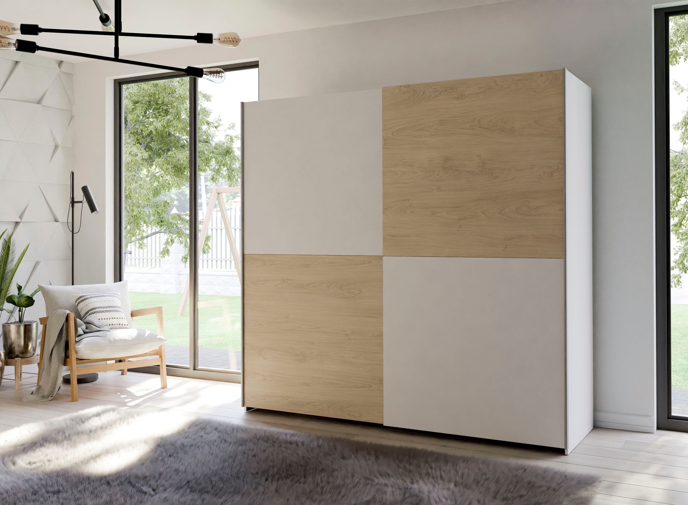 Home affaire Schwebetürenschrank "2 Schiebetüren, Made in Europe, stabil un günstig online kaufen