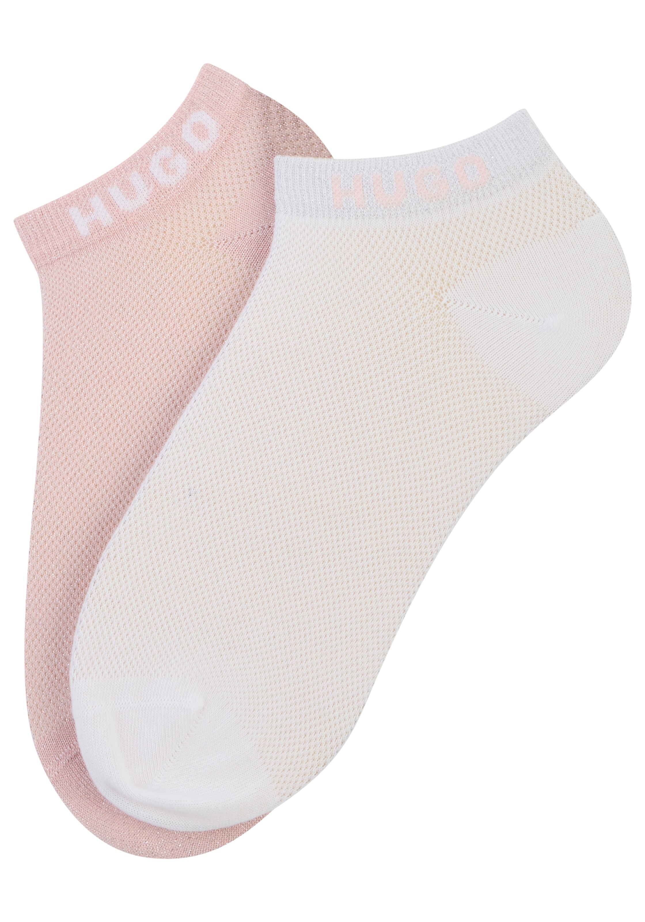 HUGO Underwear Sneakersocken "2P AS SHINY PIQ CC W" 3 Paar tlg. leicht schi günstig online kaufen