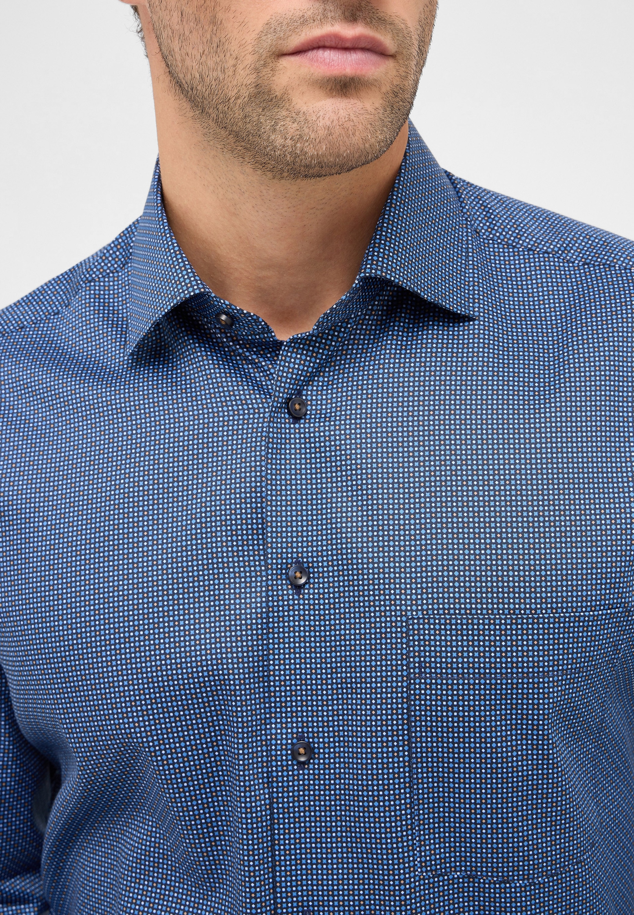 Eterna Langarmhemd »MODERN FIT« NON IRON (bügelfrei)