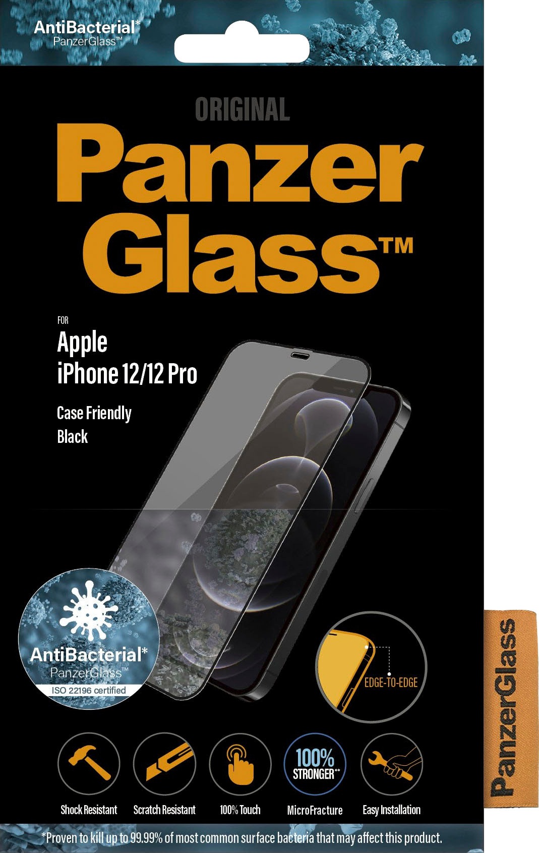 Displayschutzglas »PanzerGlass«, für Apple iPhone 12/12 Pro, durchsichtig