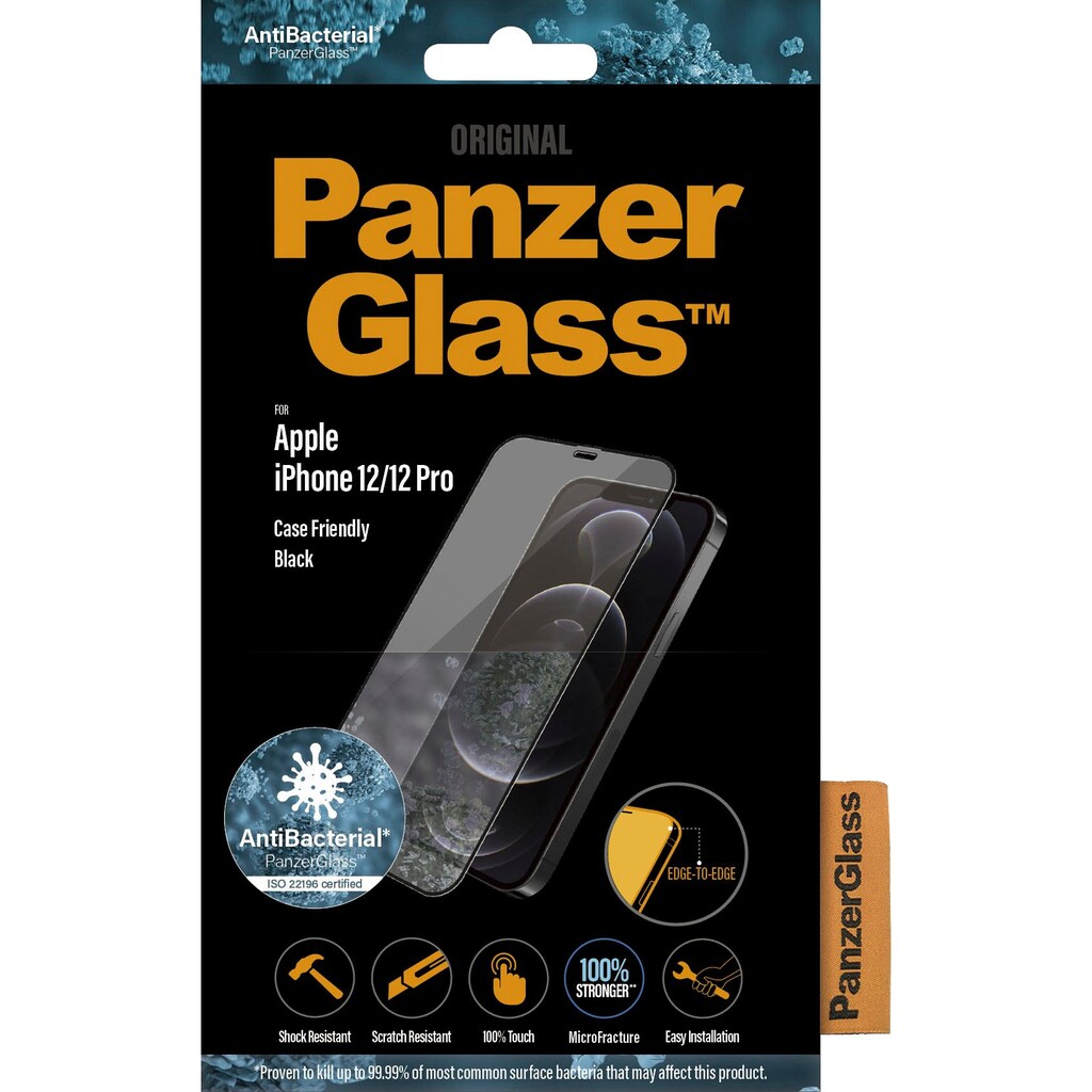 PanzerGlass Displayschutzglas »PanzerGlass«, für Apple iPhone 12/12 Pro