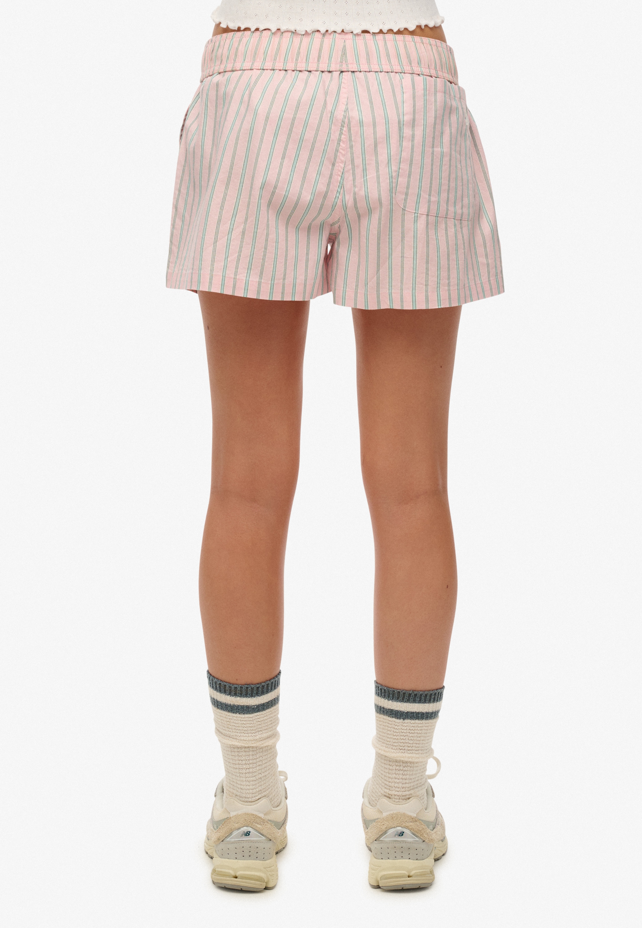 Superdry Shorts »COTTON STRIPE ELASTIC SHORT«  aus Baumwolle, Regular Fit, mit Gummizug, pflegeleichtes Webmaterial
