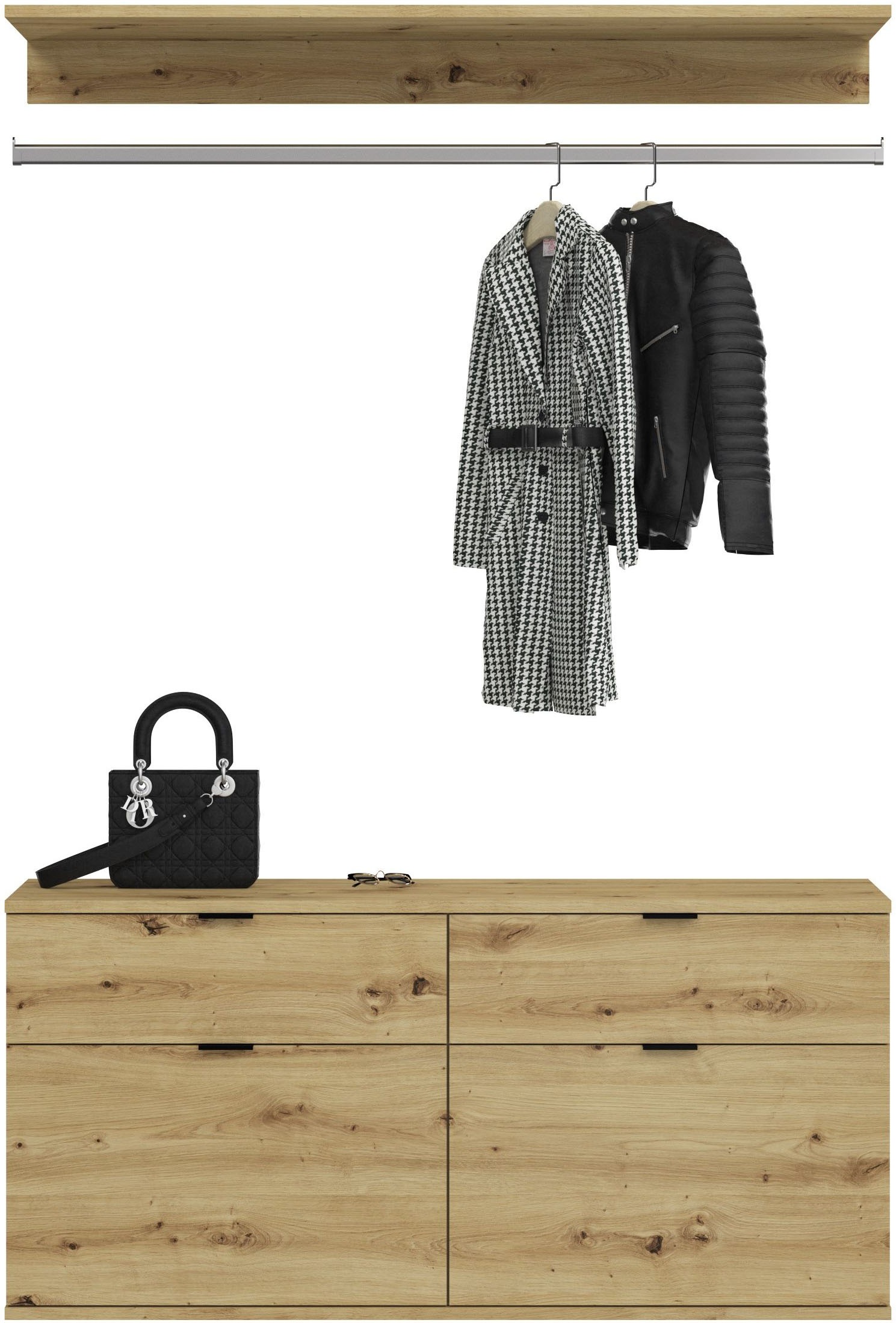 Home affaire Garderoben-Set "Trondheim, Breite 212 cm, 5-teilig, bestehend günstig online kaufen