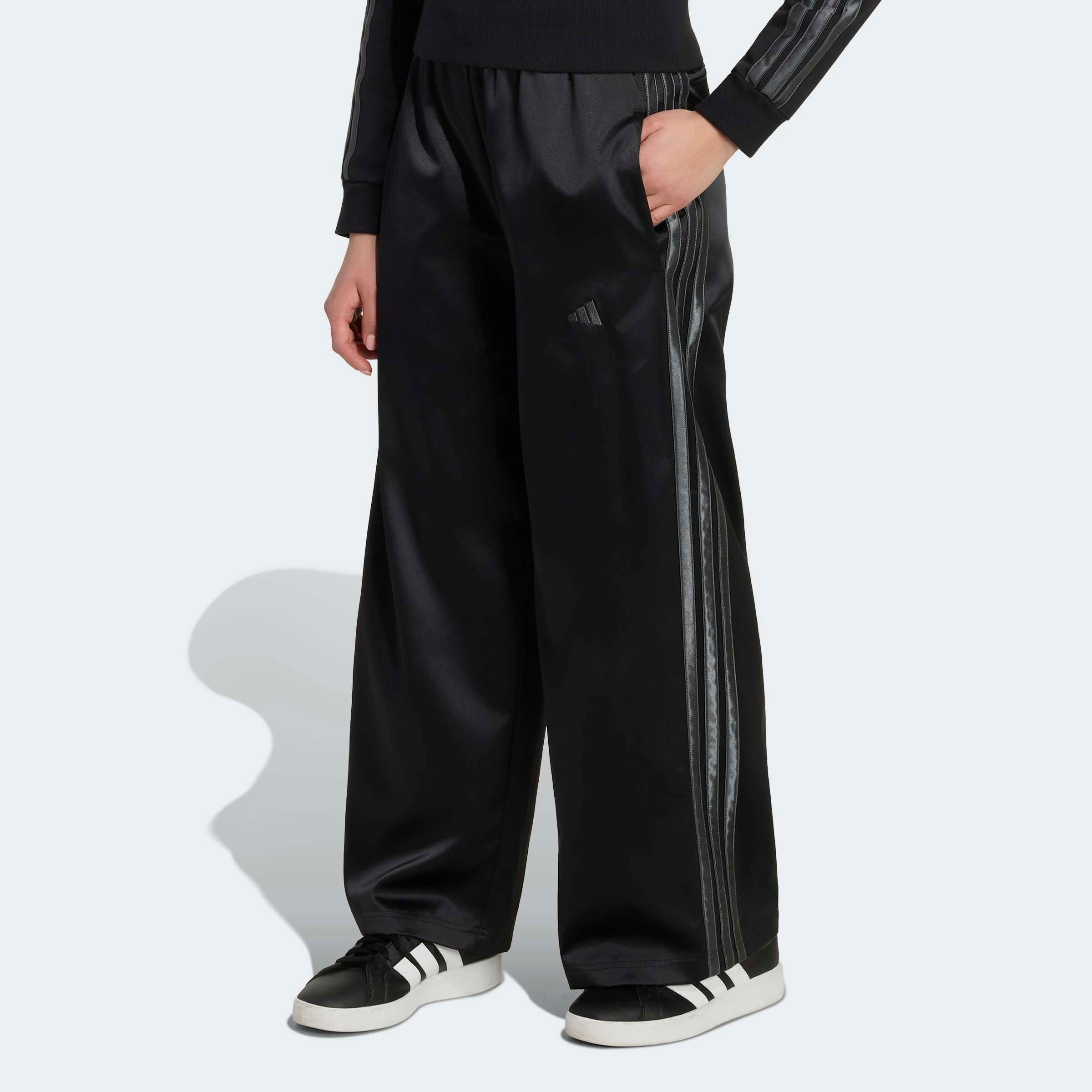 adidas Sportswear Sporthose ", WEITES BEIN" für Kinder, ohne Verschluss, aus Polyester, mit normal-weiter Passform