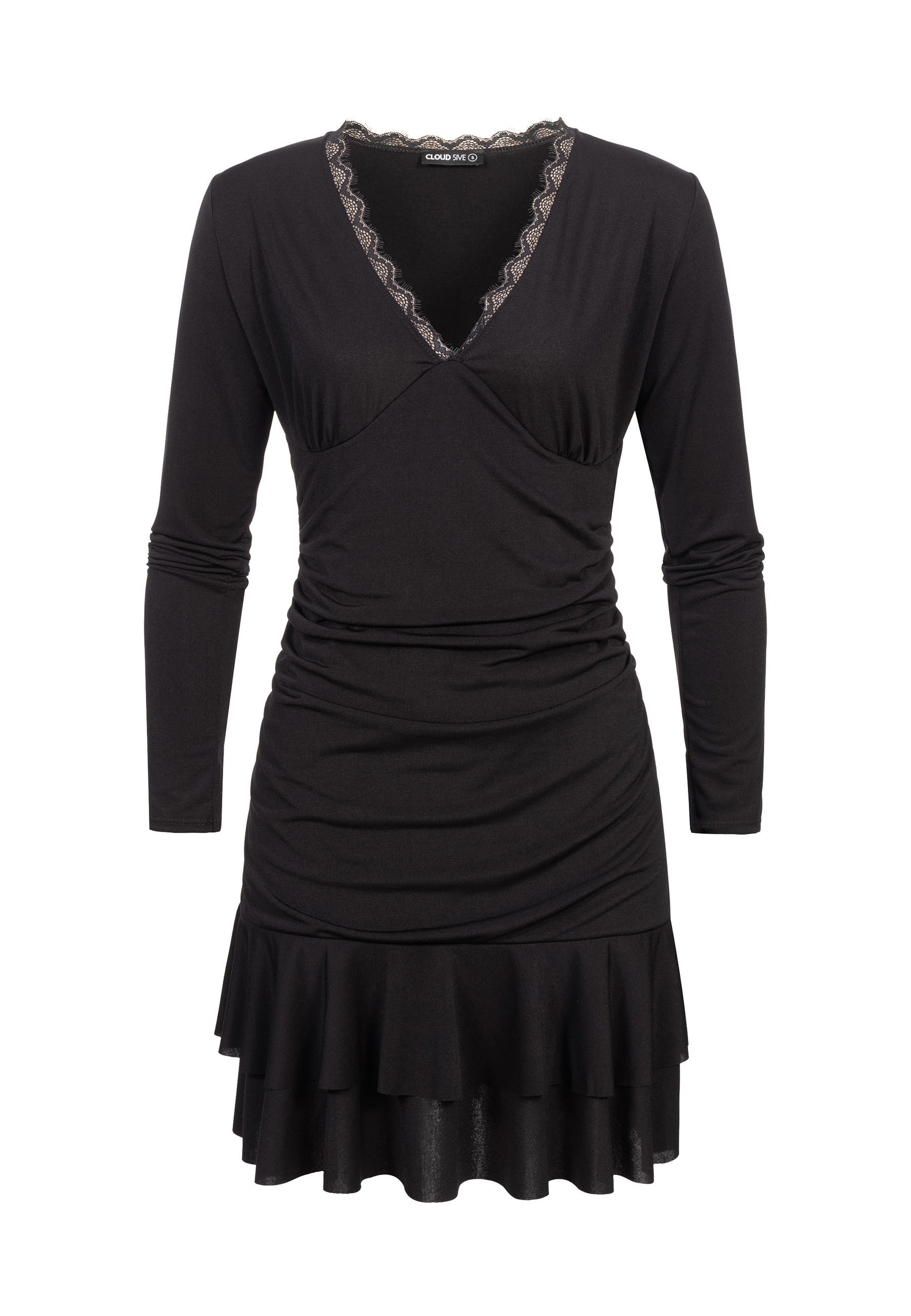 CLOUD 5IVE A-Linien-Kleid "CLOUD 5IVE Long Sleeve Dress with lace details" 1 tlg.
