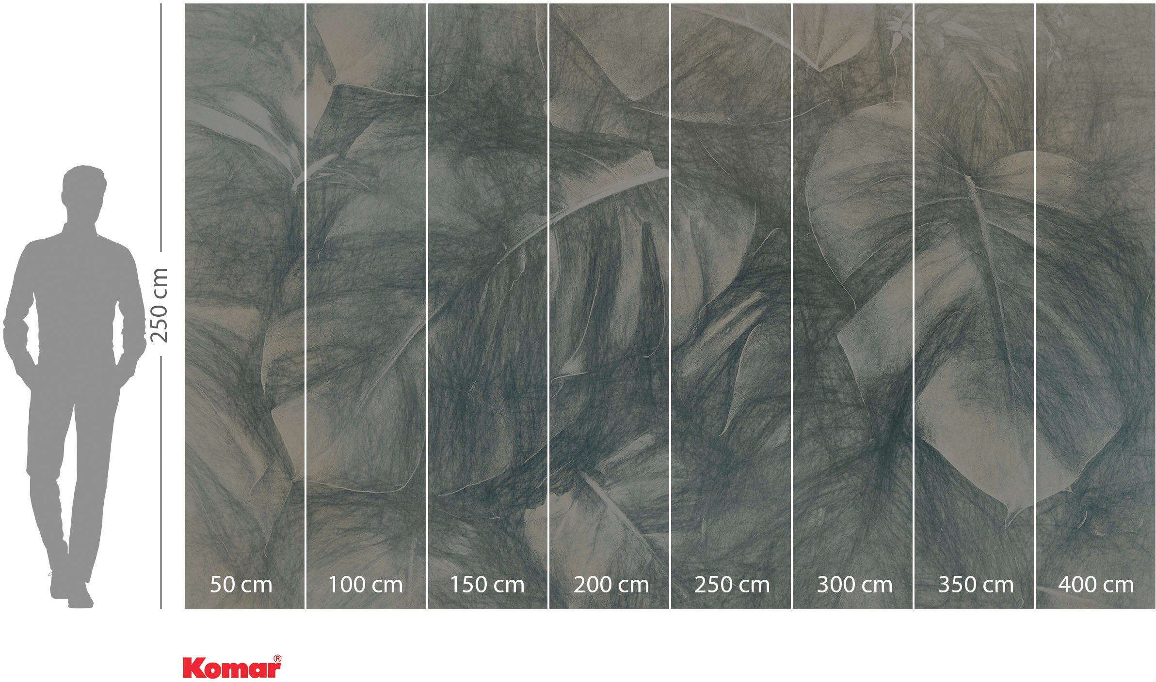 Komar Vliestapete »Digitaldruck Vlies - Beyond Botanic - Größe 400 x 250 cm«, bedruckt, Wohnzimmer, Schlafzimmer