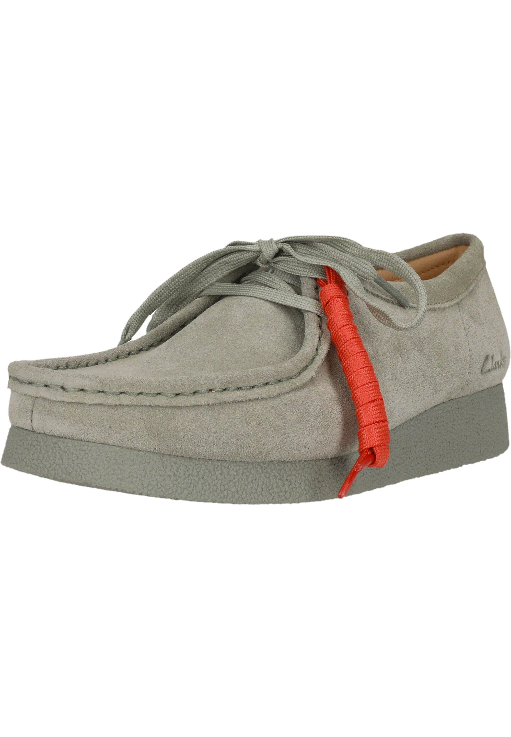 Clarks Schnürschuh "Wallabee", aus zeitlosem Wildleder mit modernen Akzente günstig online kaufen