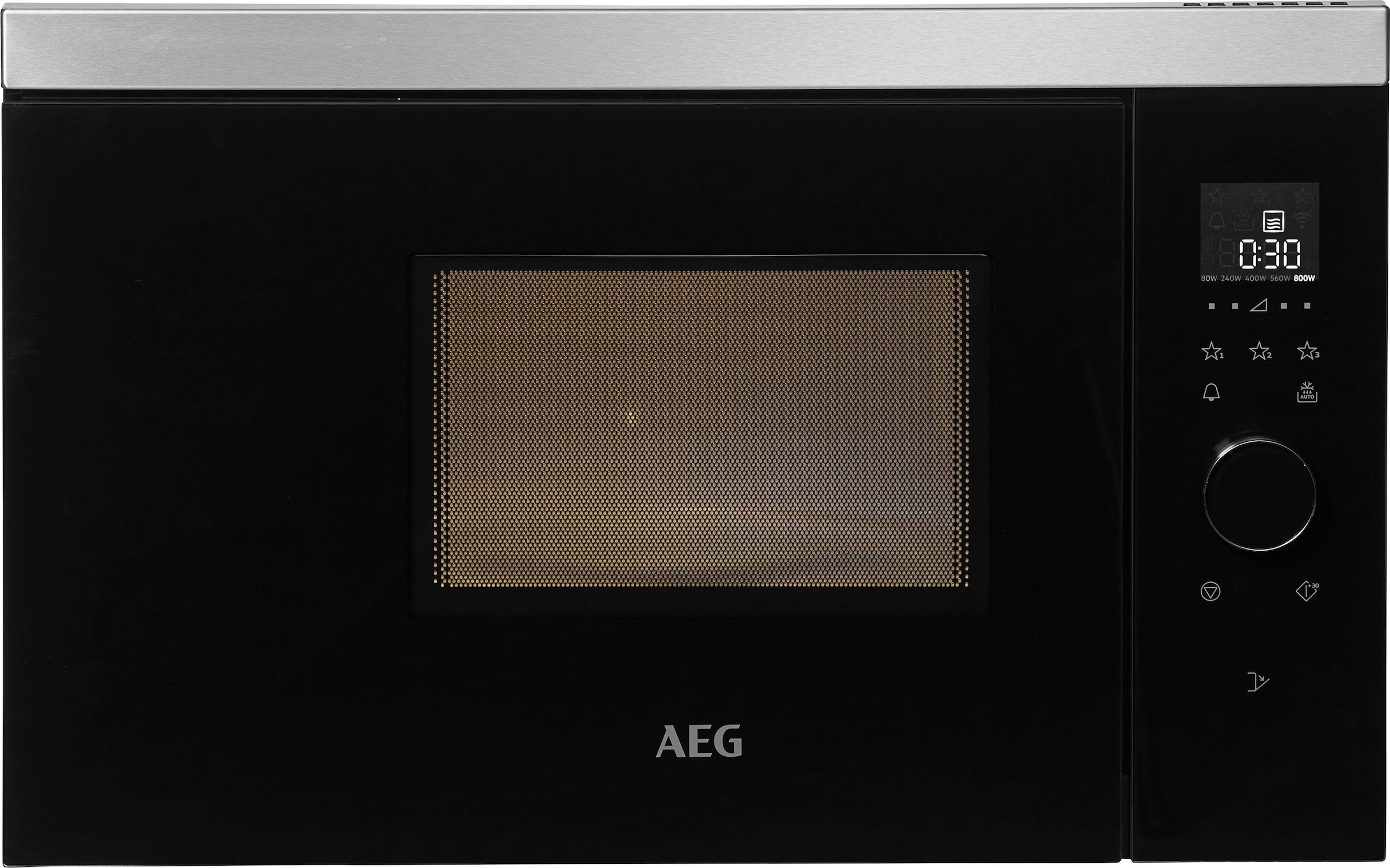 AEG Einbau-Mikrowelle »MBB1756SEM«, Mikrowelle, 800 W, Touch-Bedienung