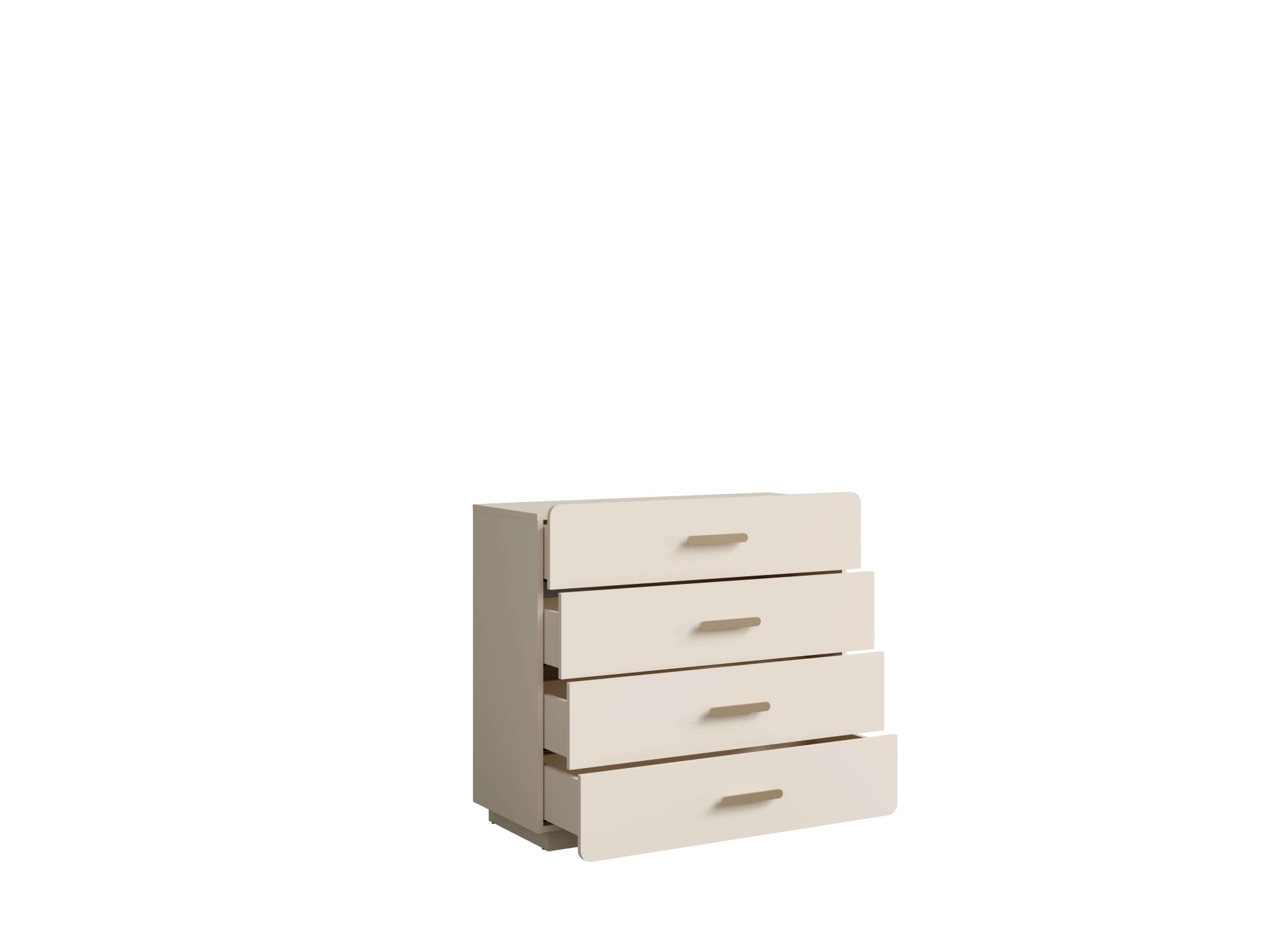 Home affaire Kommode »CLAREI Sideboard mit 4 Schubladen, Maße B/H/T: 100/92/44 cm«, Schubkastenkommode mit goldenen Kunststoffgriffe, viel Stauraum