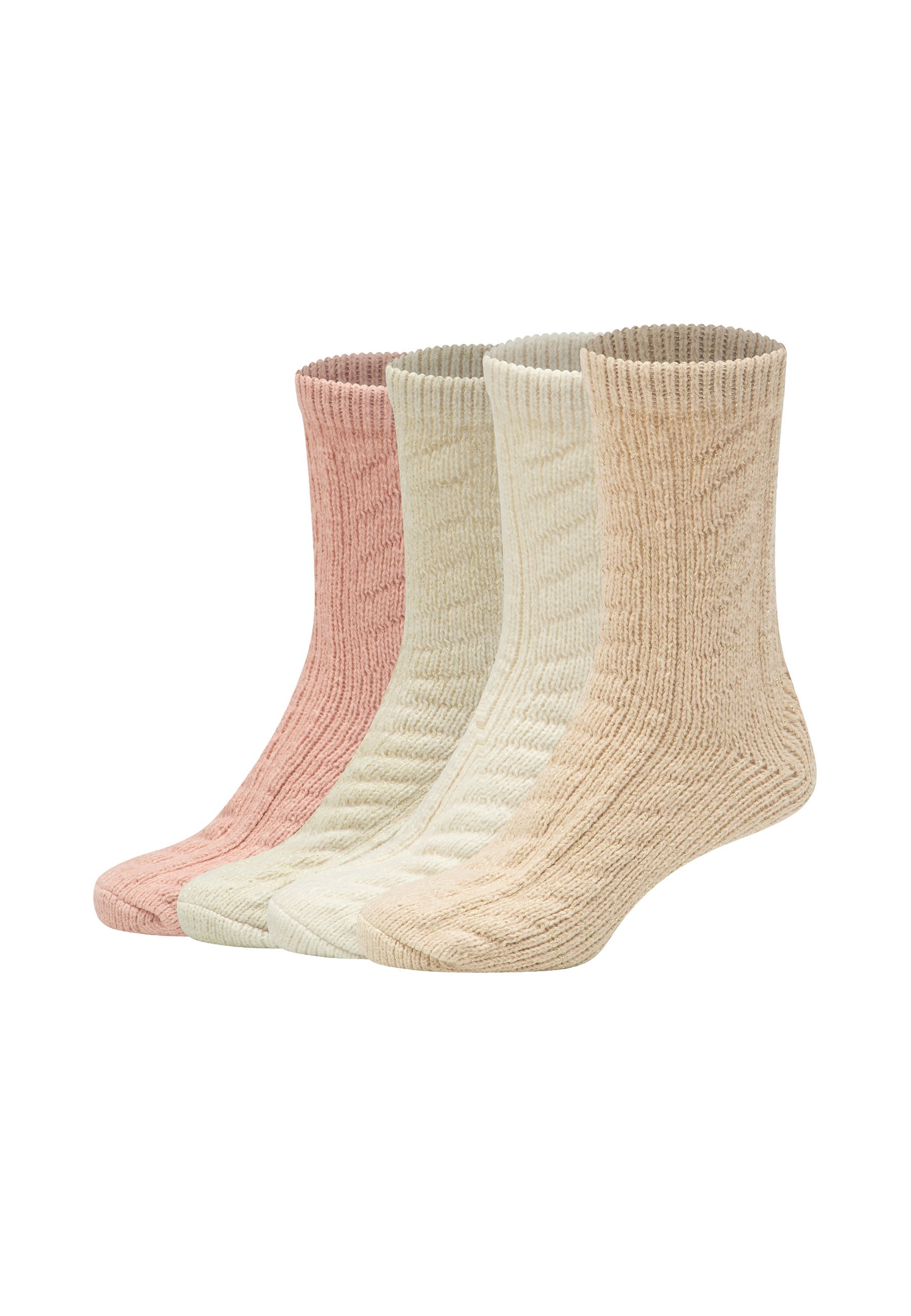 s.Oliver "cosy cable knit 4er Pack" 4er Pack Stylisches Zopfmuster, wärmende Qualität