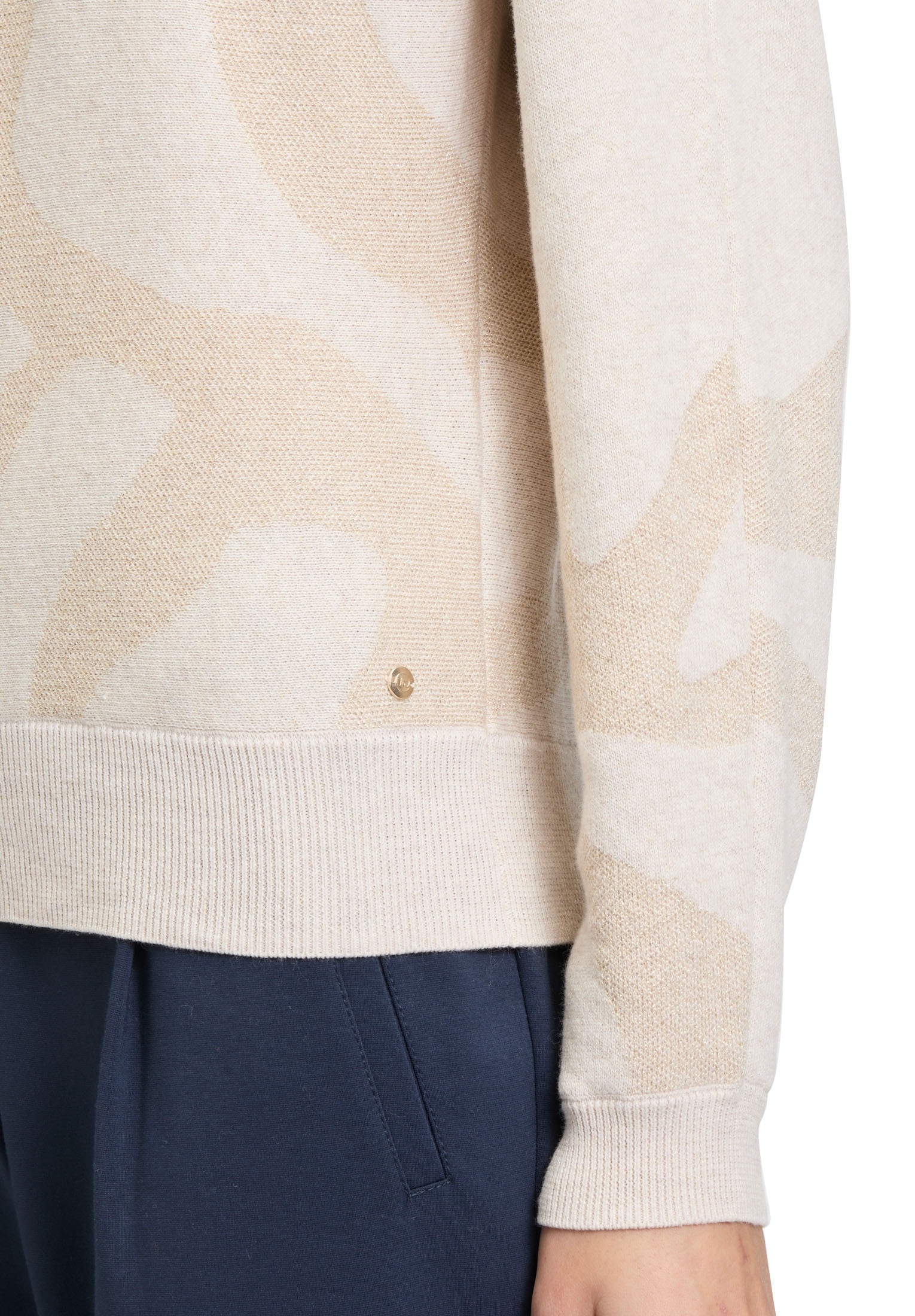 Betty&Co Strickpullover »Betty & Co Damen Strickpullover mit Lurexfaden«, (1 tlg.), Jacquard