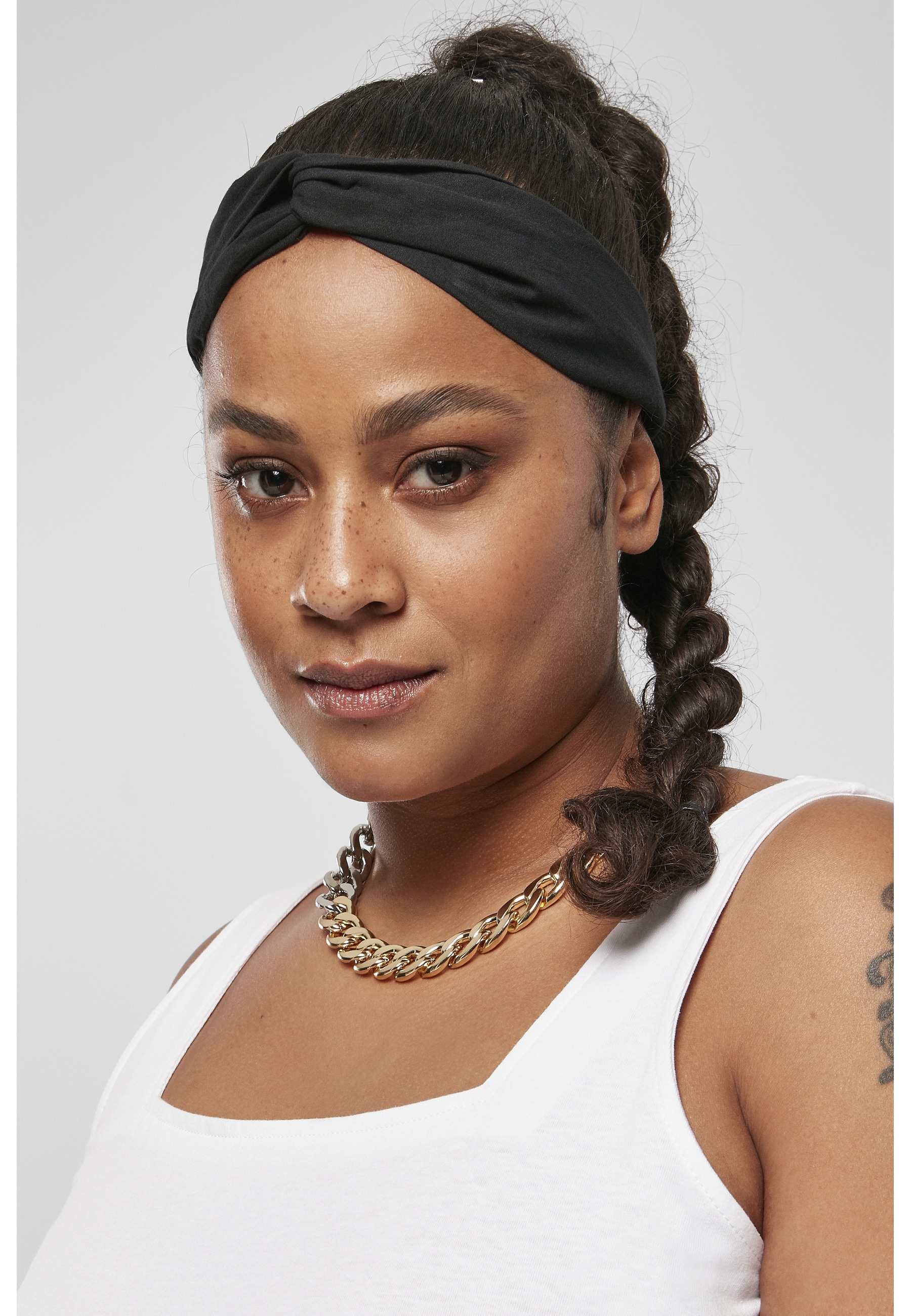 URBAN CLASSICS Schmuckset »Urban Classics Unisex Light Basic Headband 2-Pack« (1 tlg.)