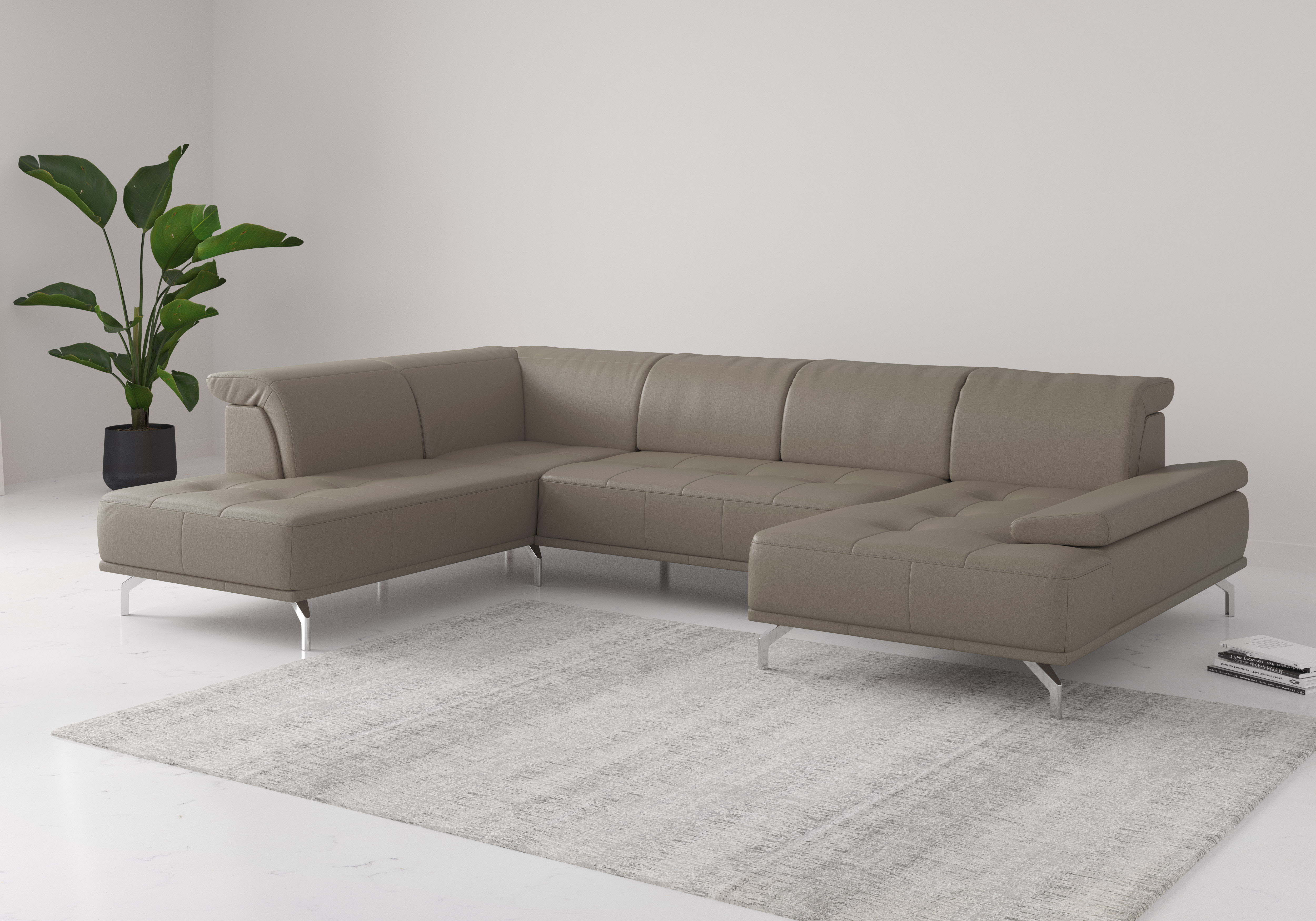 OTTO home Wohnlandschaft "Caluna" Inkl.Sitztiefenverstellung, wahlweise mit Kopf- und Armteilverstellung