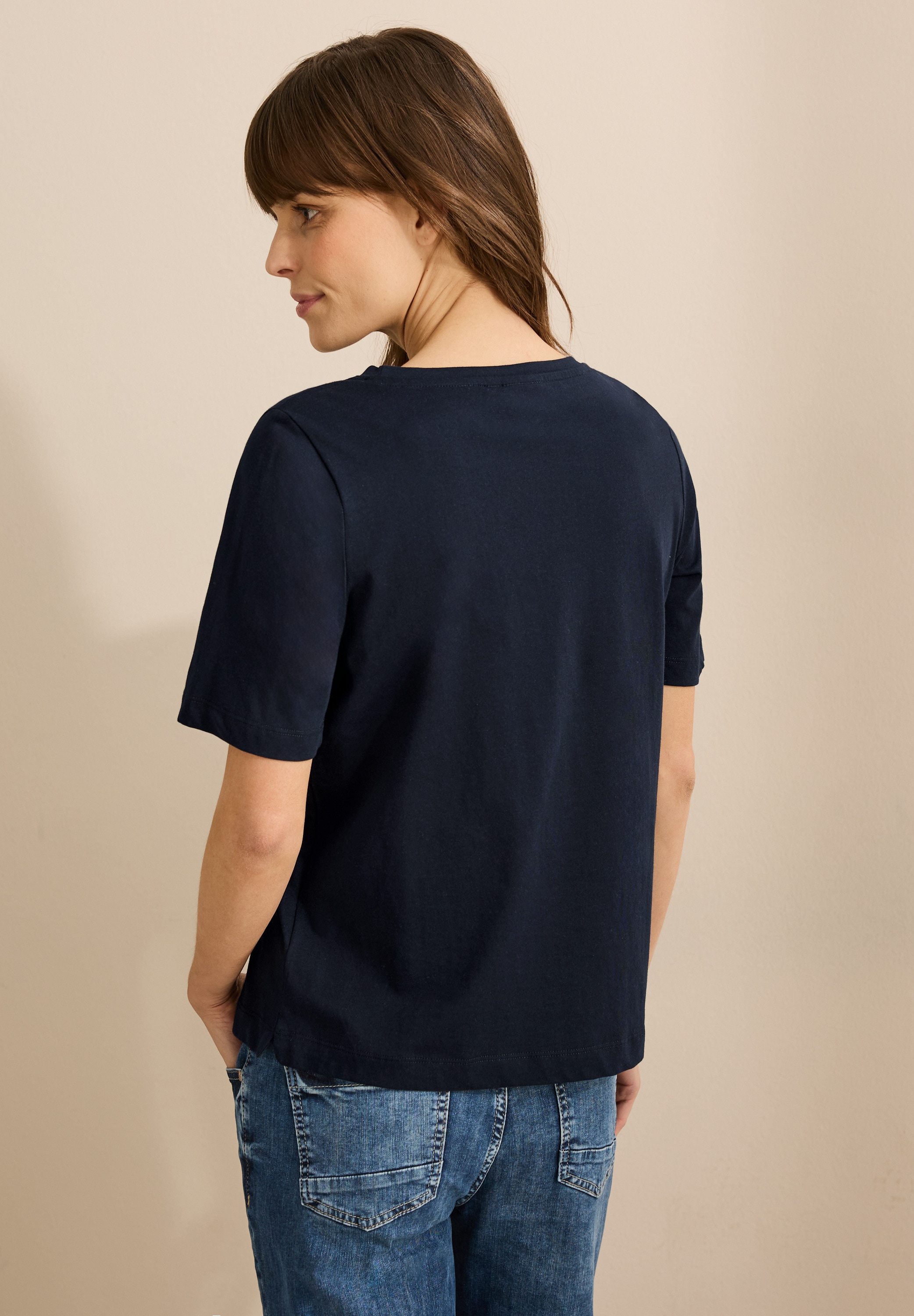 Cecil Print-Shirt, aus reiner Baumwolle