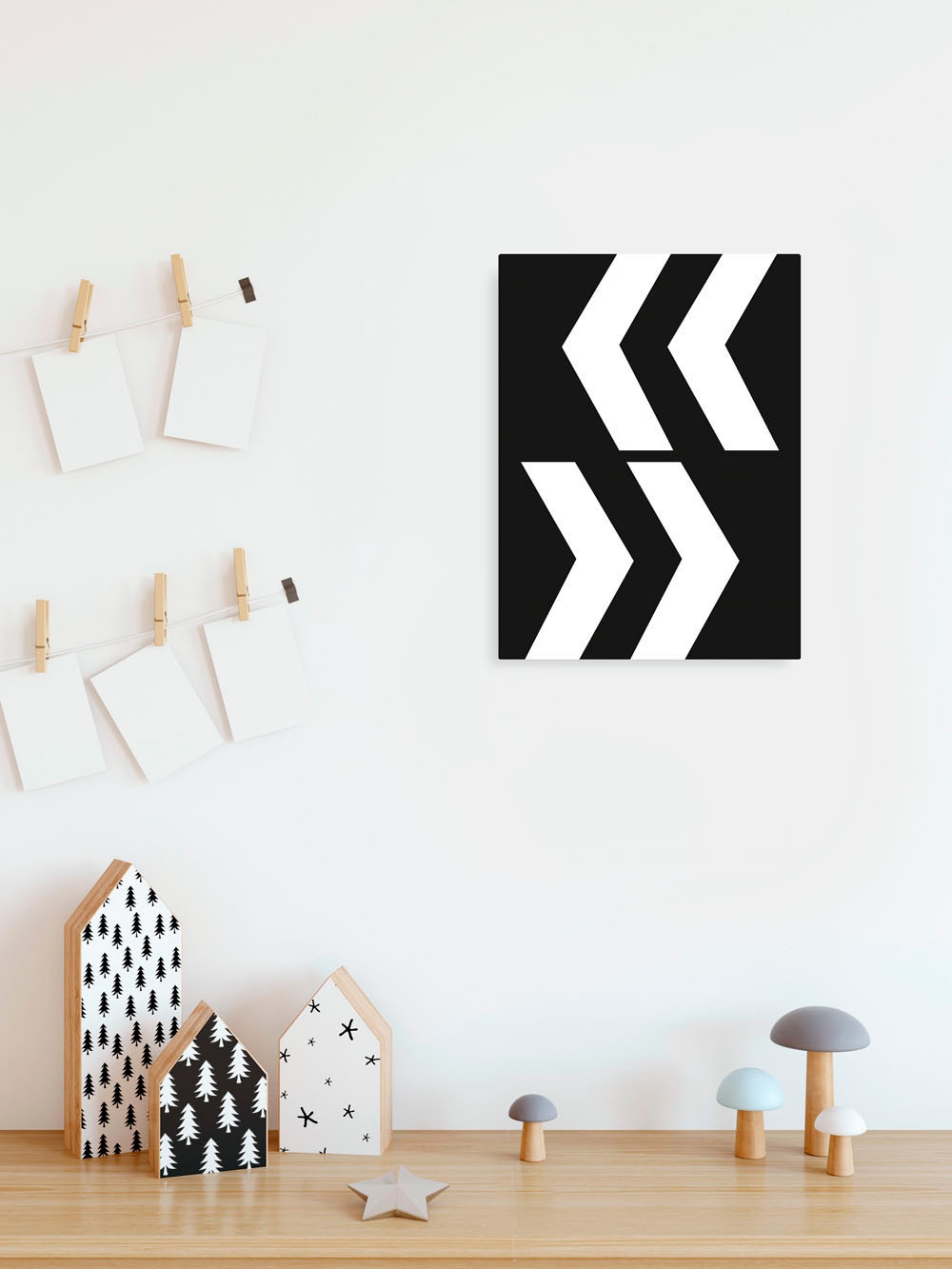 Komar Leinwandbild "Typo Arrows - Größe 30 x 40 cm" Keilrahmenbild mi Echth günstig online kaufen