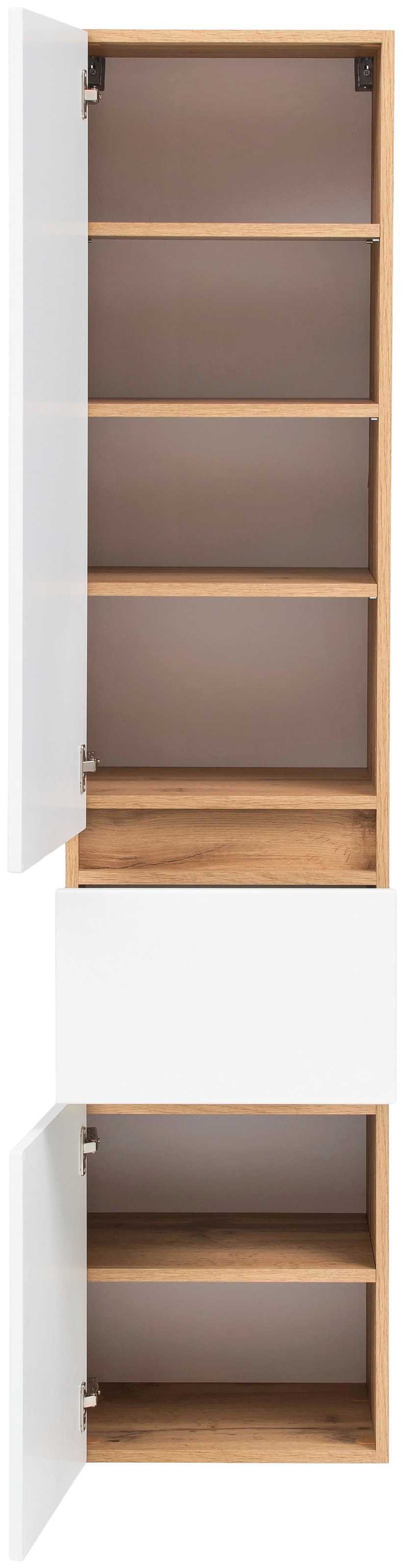 welltime Seitenschrank »Kaunas«, 40 cm breit, mit Schubkasten, Soft-Close-Funktion