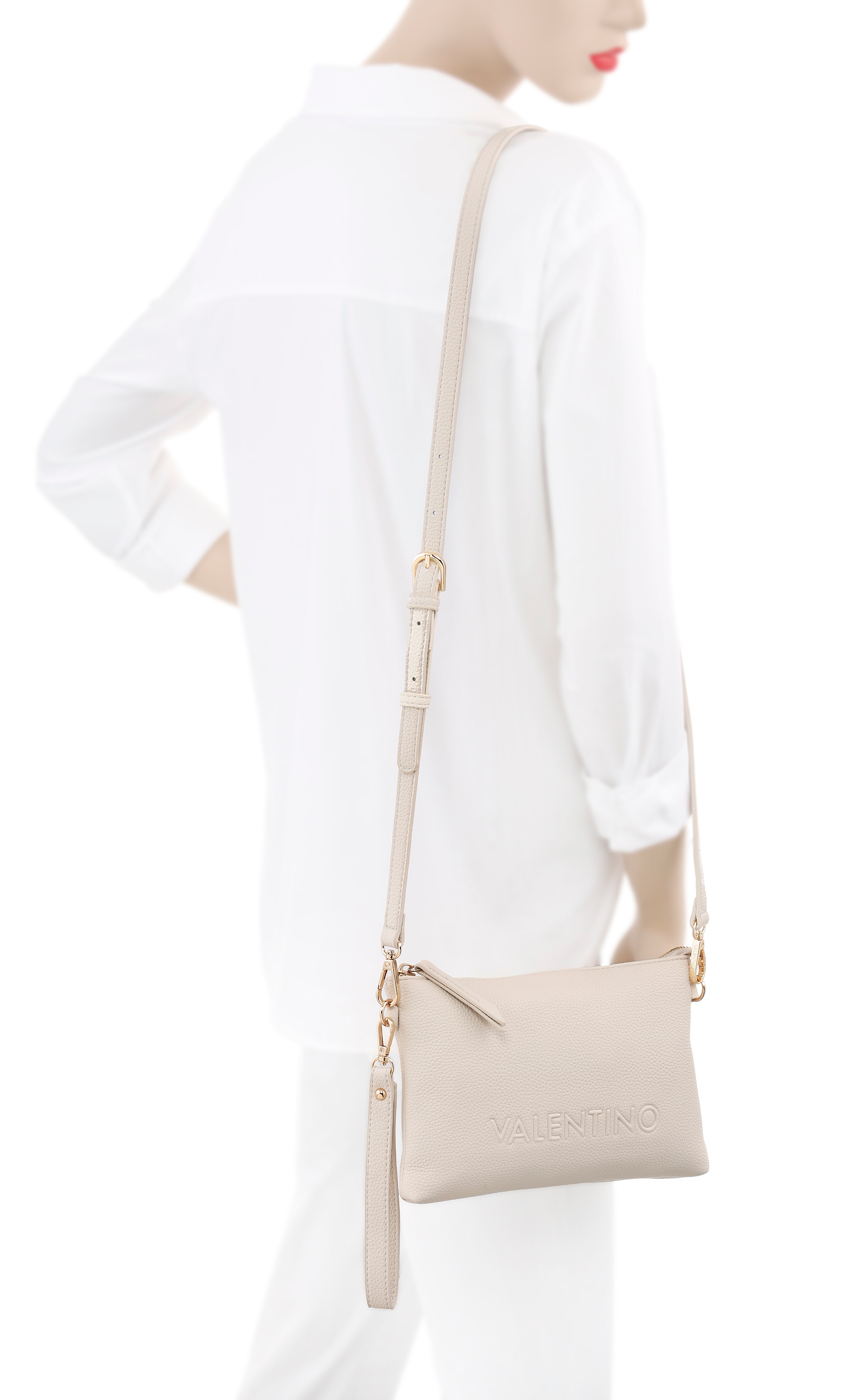 VALENTINO BAGS Umhängetasche »POCHETTE RISED RE«, Schultertasche Handtasche Damen mit Trageschlaufe