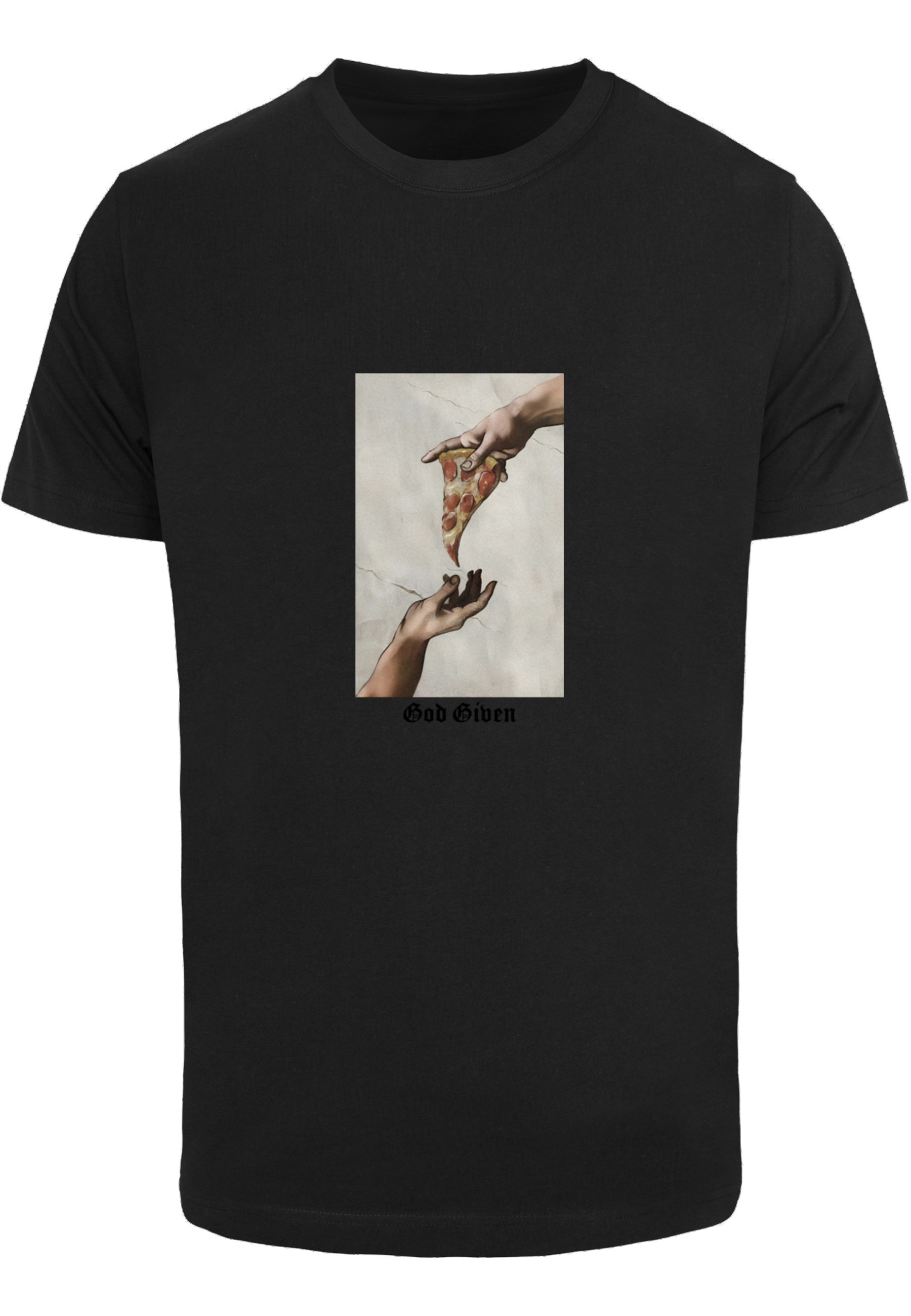 MisterTee T-Shirt "MisterTee Herren God Given Pizza Tee" 1 Stk.