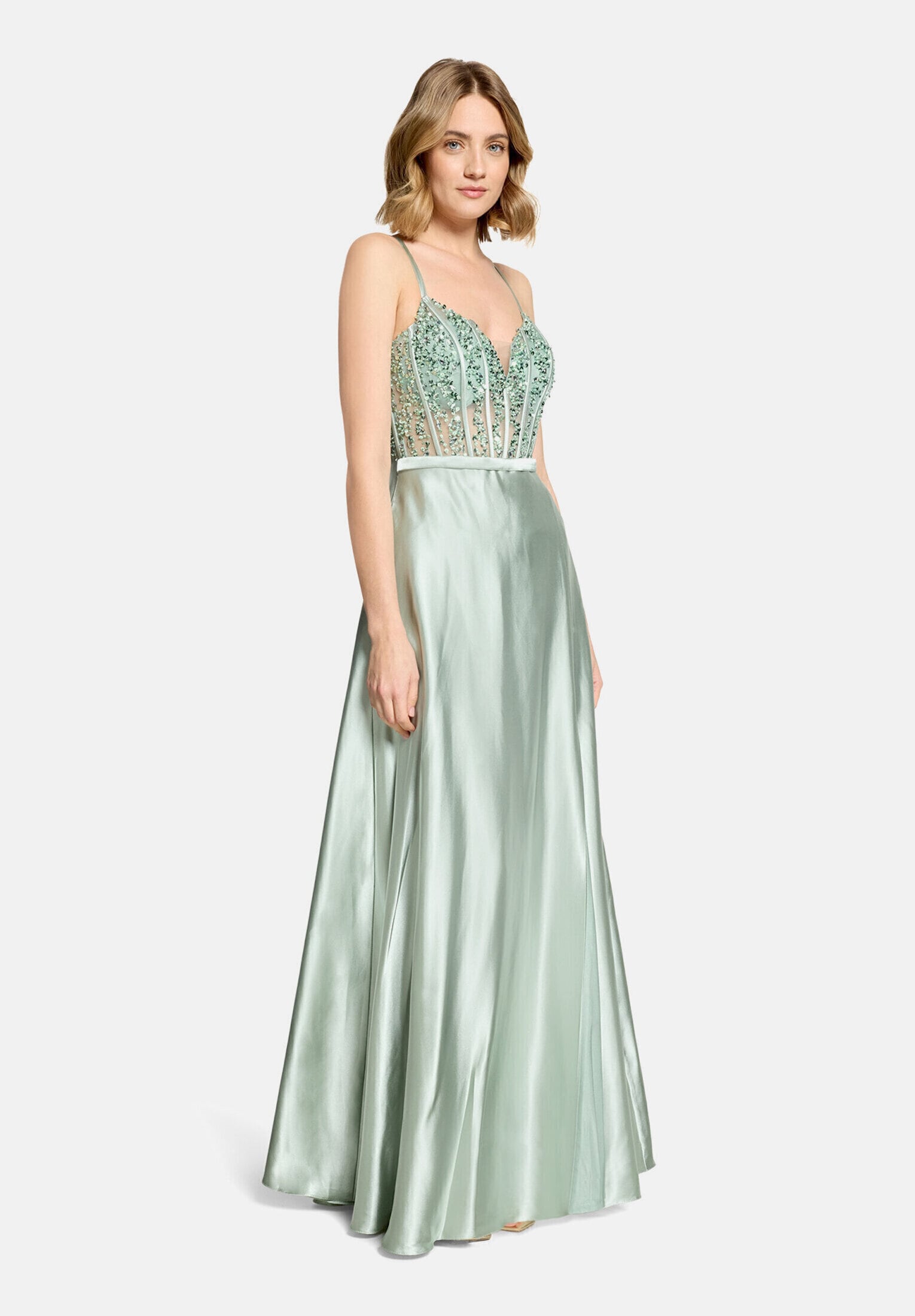 Vera Mont "Damen mit Stickerei" Nahttasche Glitzersteine