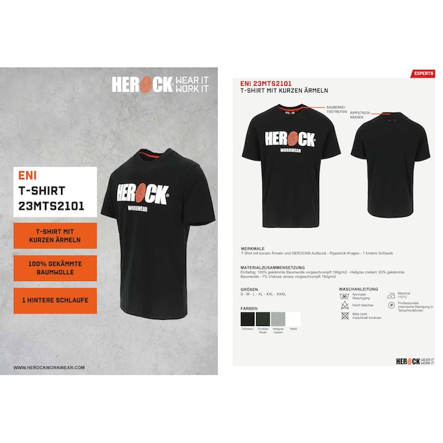 Herock T-Shirt »ENI«, Baumwolle, Rundhals, mit Herock®-Aufdruck, angenehmes  Tragegefühl online bestellen | BAUR