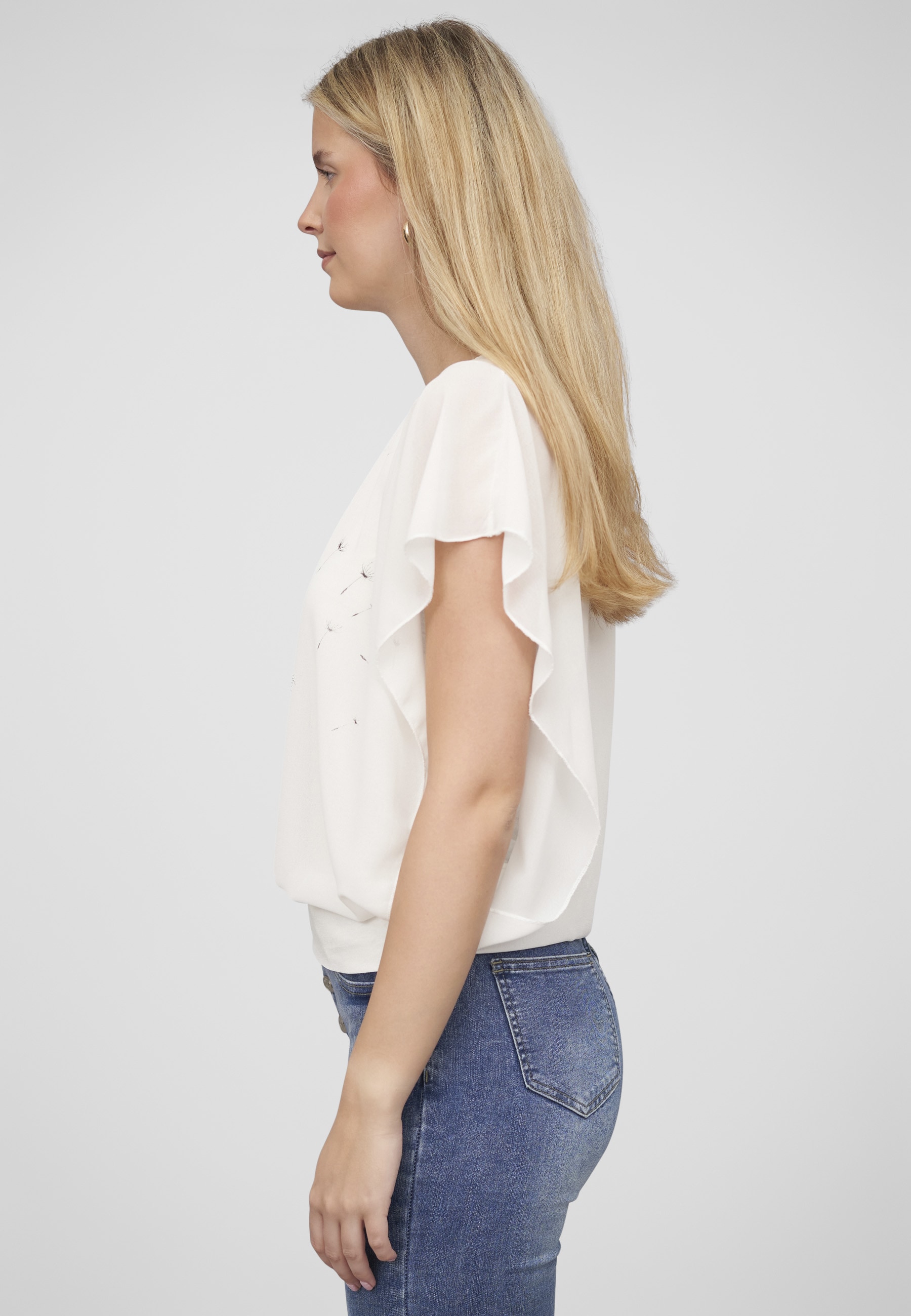 CLOUD 5IVE T-Shirt »CLOUD 5IVE Cloud5ive Damen Shirt Chiffon Top Fledermausärmel« 1