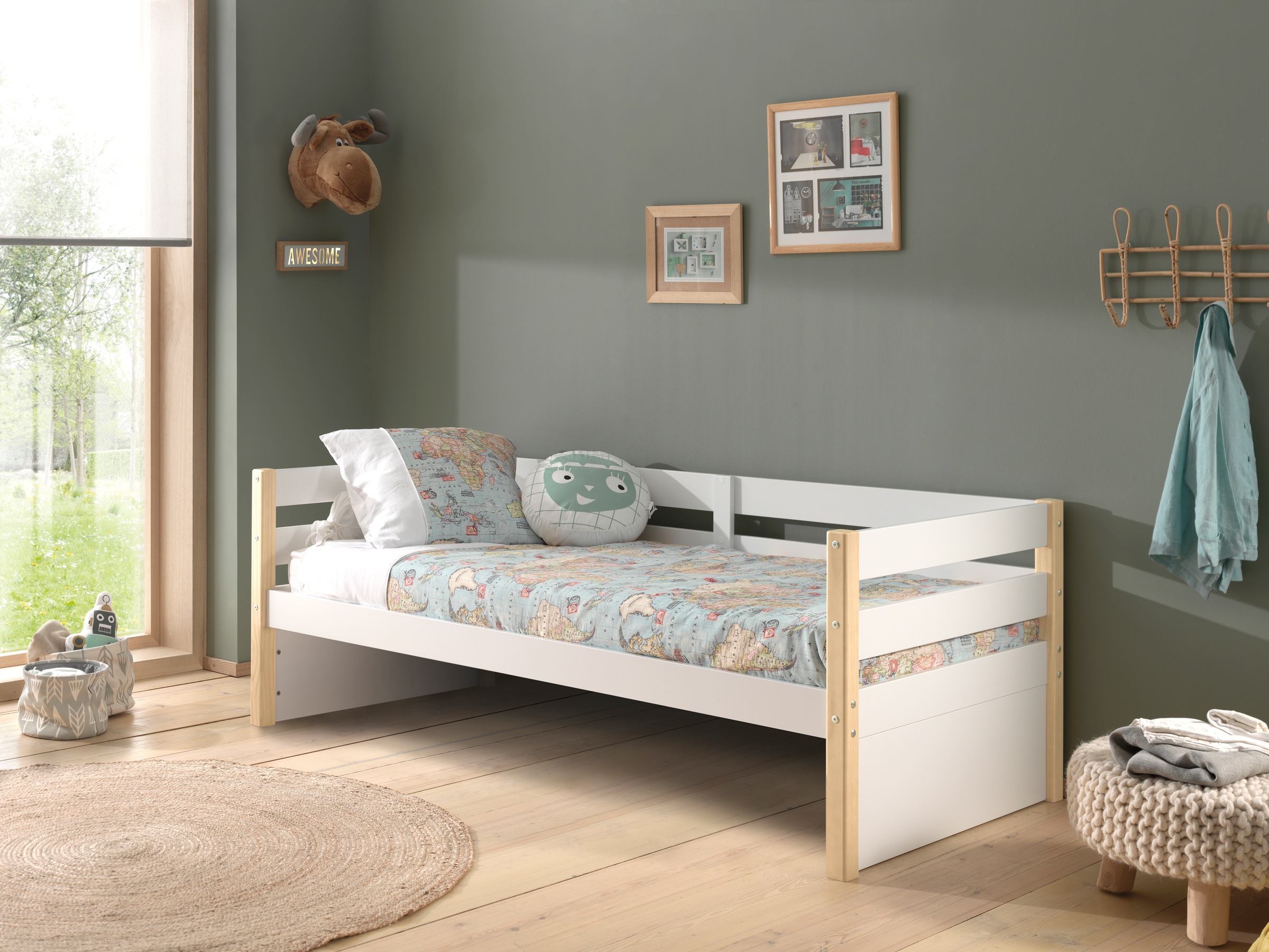 Vipack Einzelbett "Magrit, Kojenbett mit seitlichem Umbau, Liegefläche 90 x günstig online kaufen