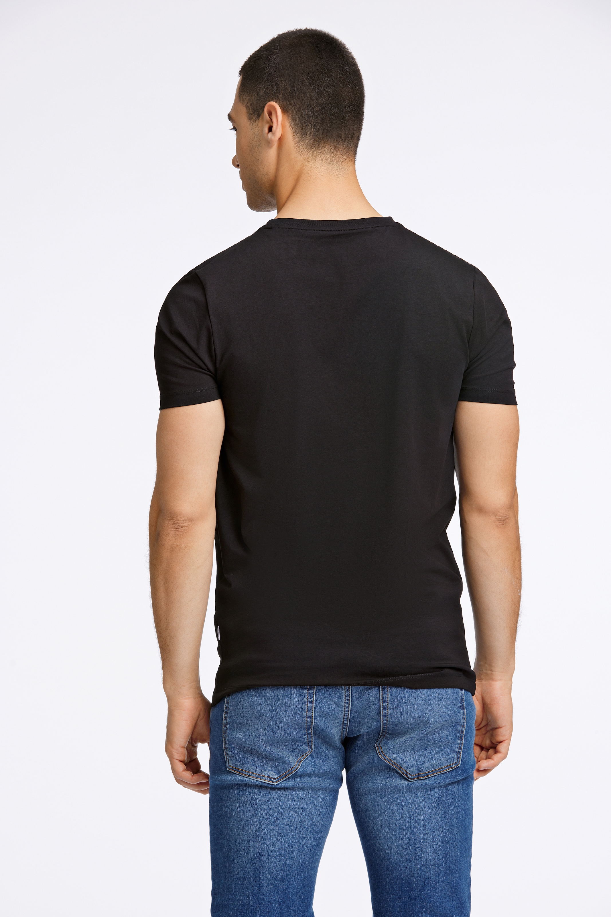 LINDBERGH T-Shirt, mir Stretch und Rundhalsausschnitt