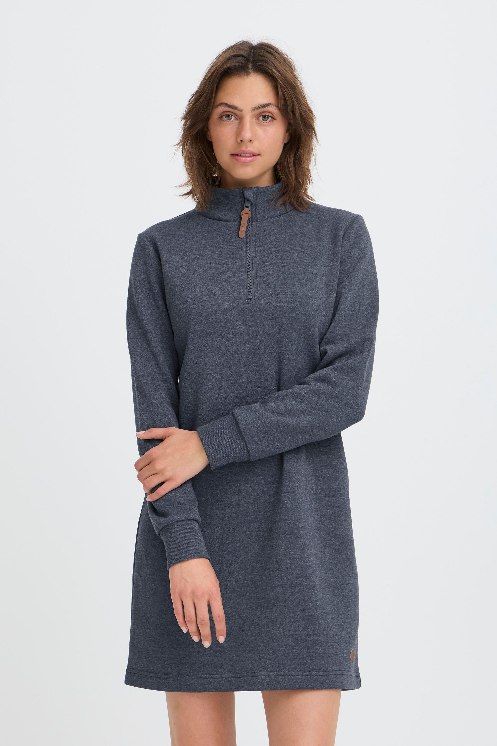 OXMO OXMILLE Damen Sweatkleid Blau Gr. M 2