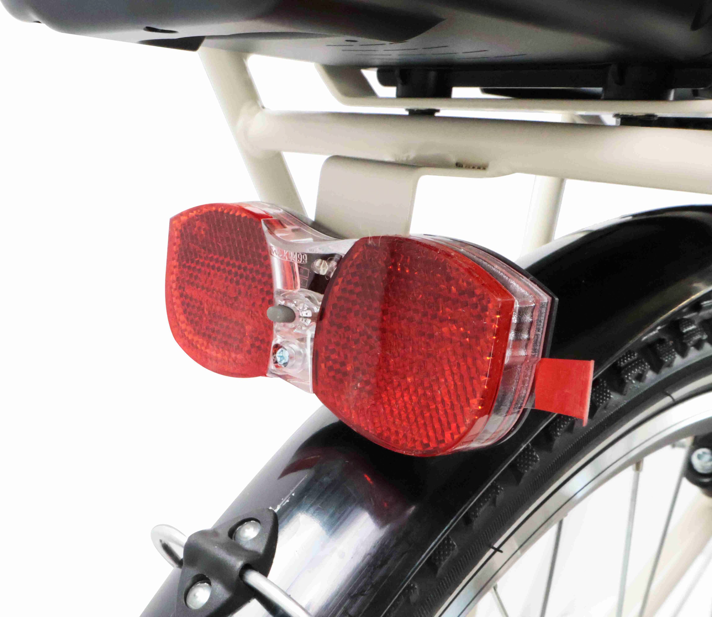 LLobe »City E-Bike 26" Mando beige« 6 Gang Shimano Tourney Schaltwerk Kettenschaltung Heckmotor 250 W