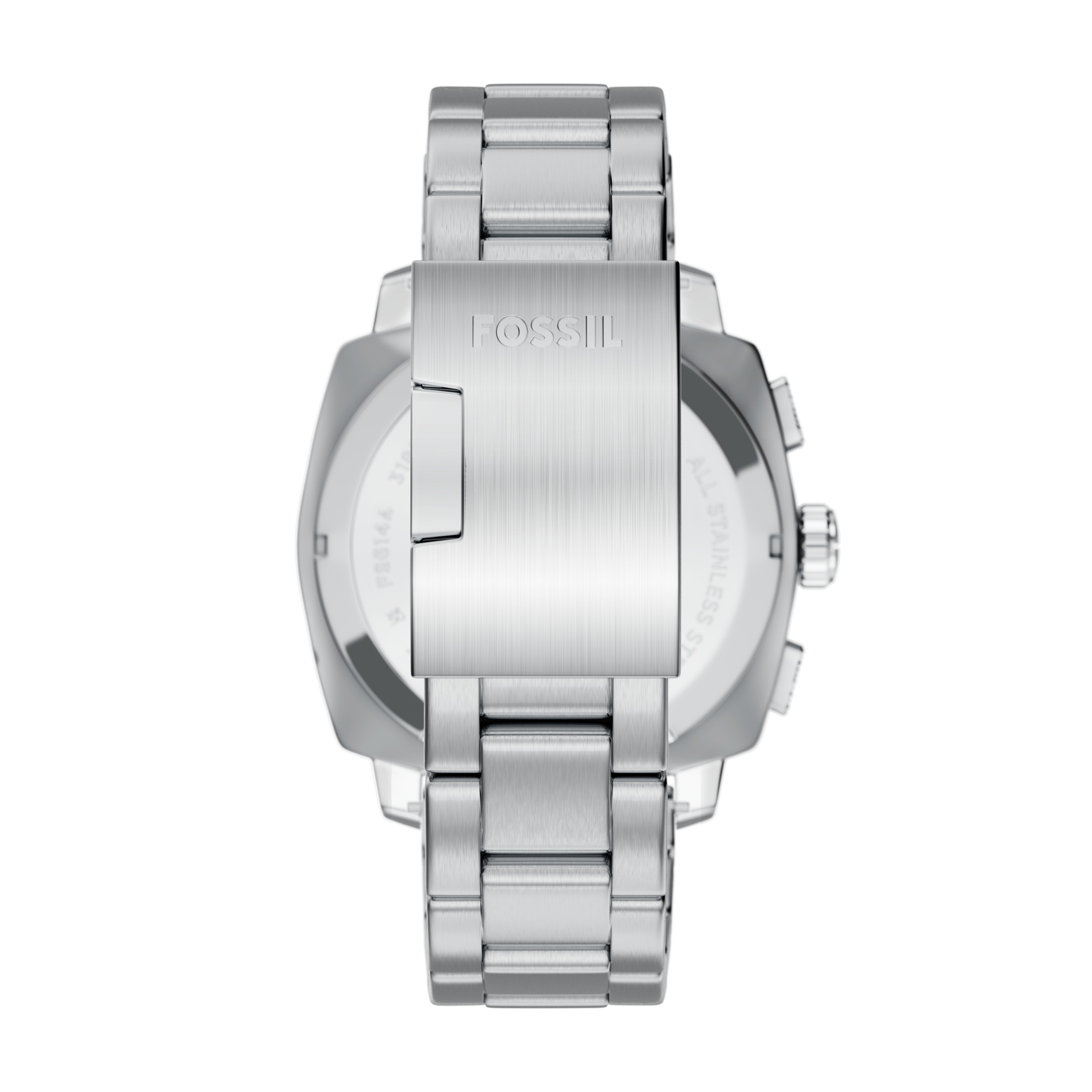 Fossil FS6144 Machine Chronograph Watch Silver Brown 3