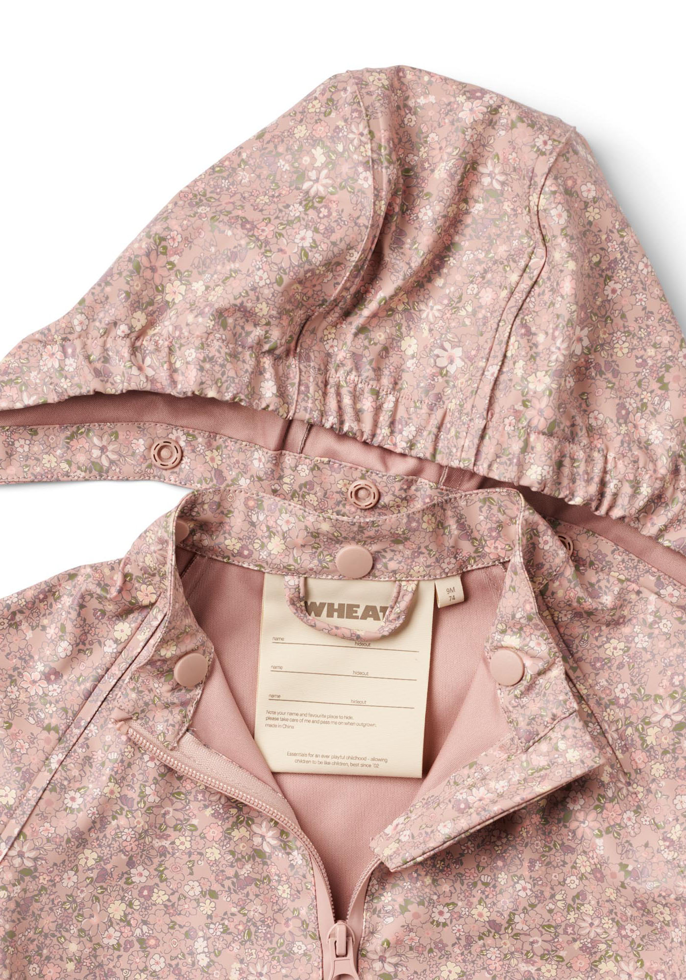 Thumbnail - WHEAT Regenjacke "Chardy", mit Kapuze, im wunderschönen Blümchen-Alloverprint und mit reflektierenden Drucken