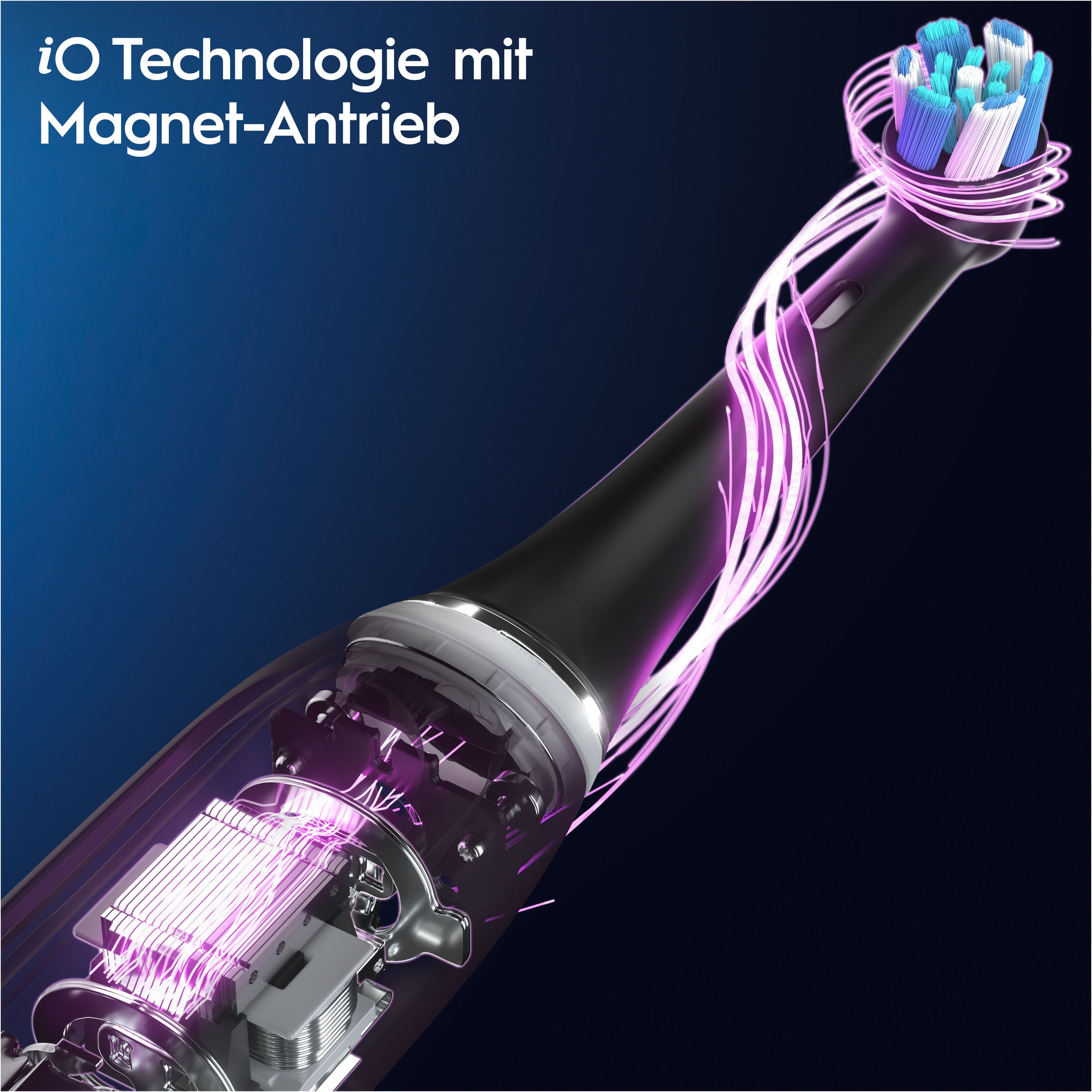 Oral B Elektrische Zahnbürste »iO 10« 1 St. Aufsteckbürsten Magnet-Technologie iOsense 7 Putzmodi Farbdisplay &amp; Lade-Reiseetui
