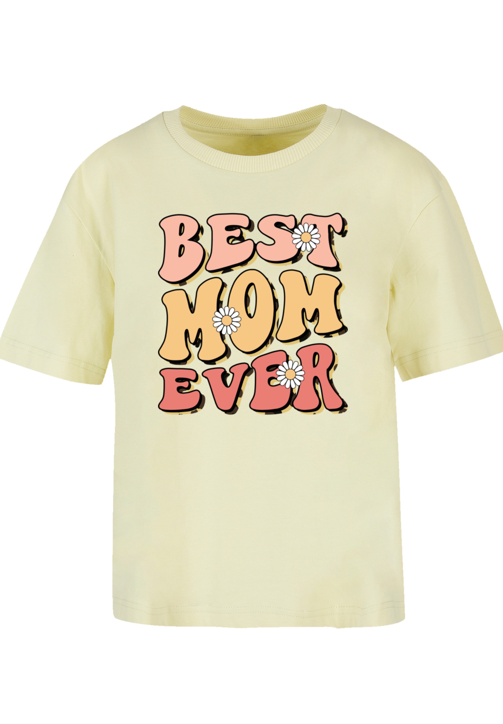 F4NT4STIC T-Shirt "Mothers Day Best Mom Ever Retro Typography Floral Accent günstig online kaufen