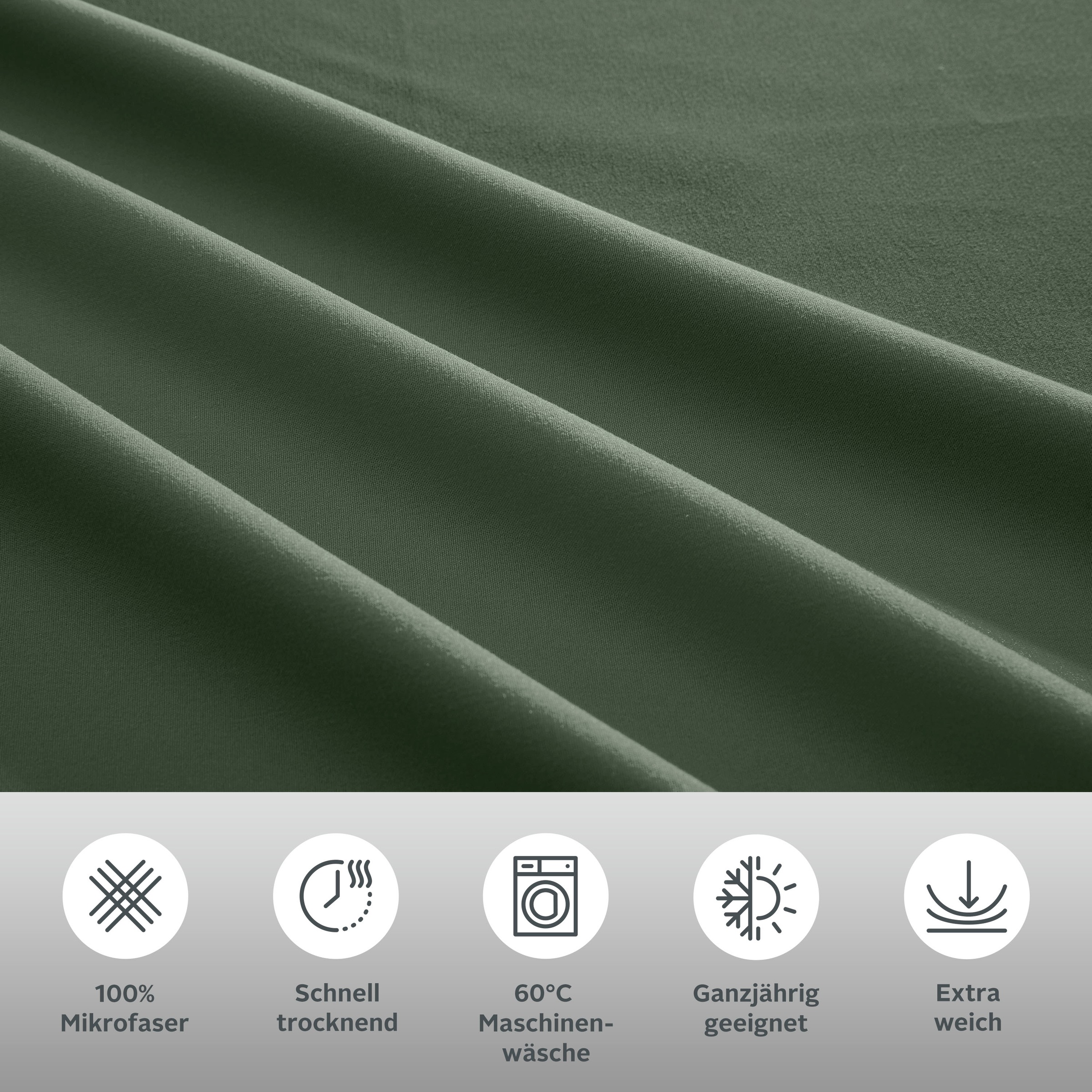 Thumbnail - OTTO home Bettwäsche "Desner2" 2 Stk. Premium Qualität, sehr weich, uni, ab 135x200 cm