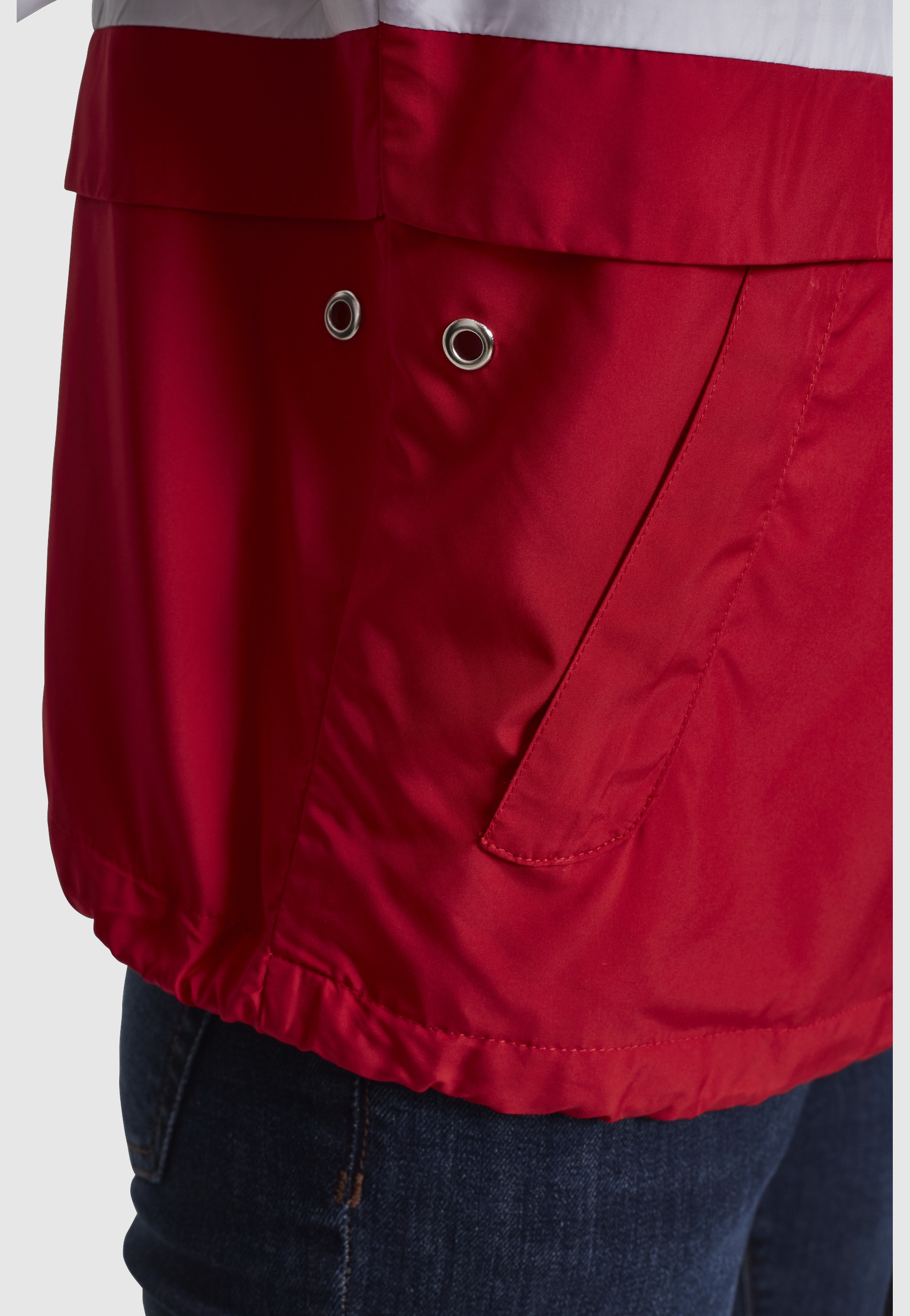 URBAN CLASSICS Anorak »Urban Classics Damen Ladies 3-Tone Oversize Windbreaker« 1 Stk. tlg. mit Kapuze