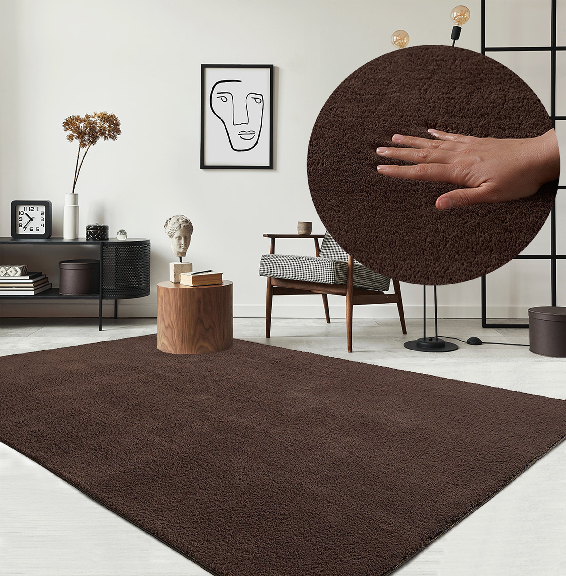 the carpet Teppich "Relax" rechteckig 16 mm Höhe waschbarer Wohnzimmer Tepp günstig online kaufen