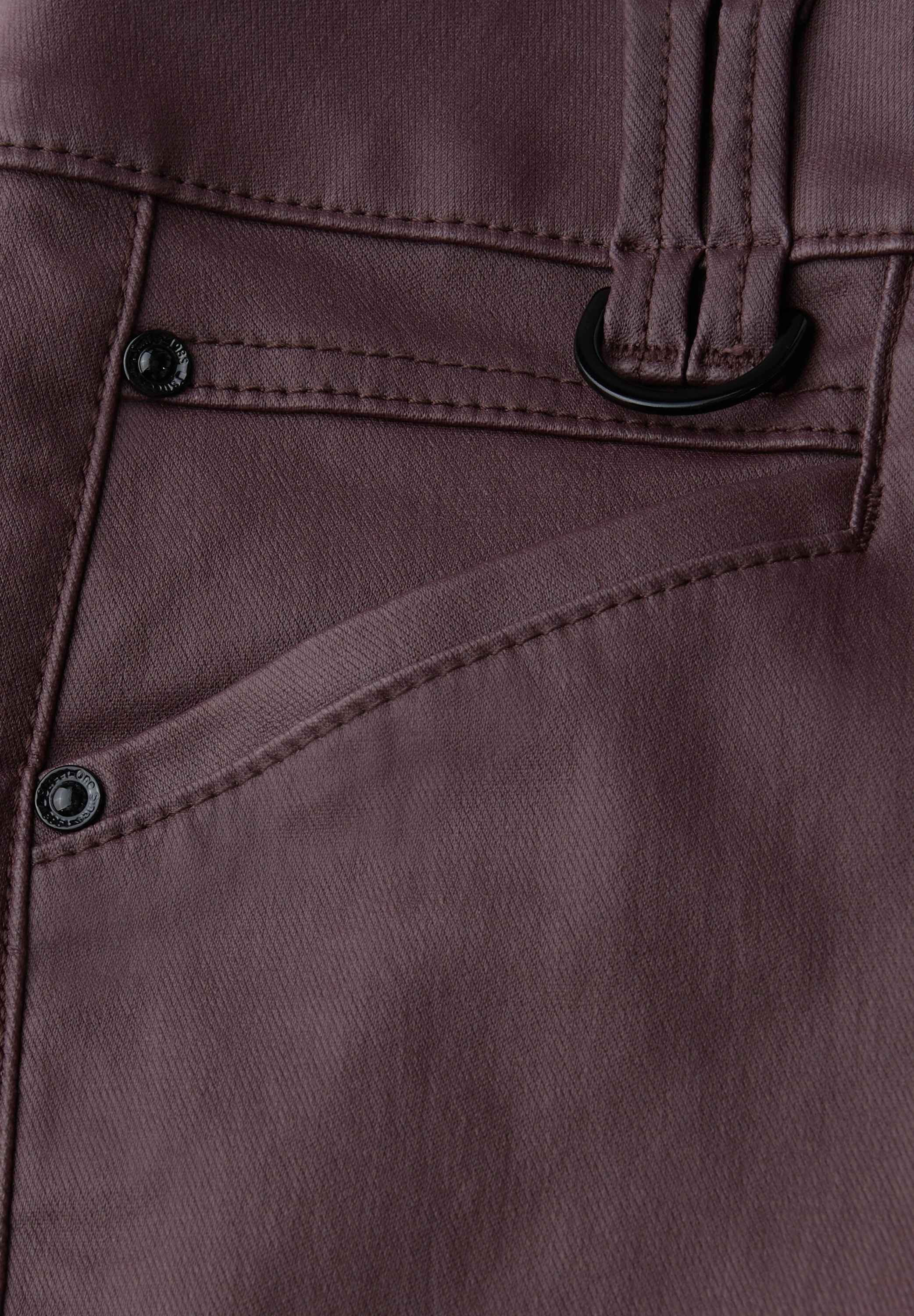 STREET ONE Lederimitathose  Middle Waist